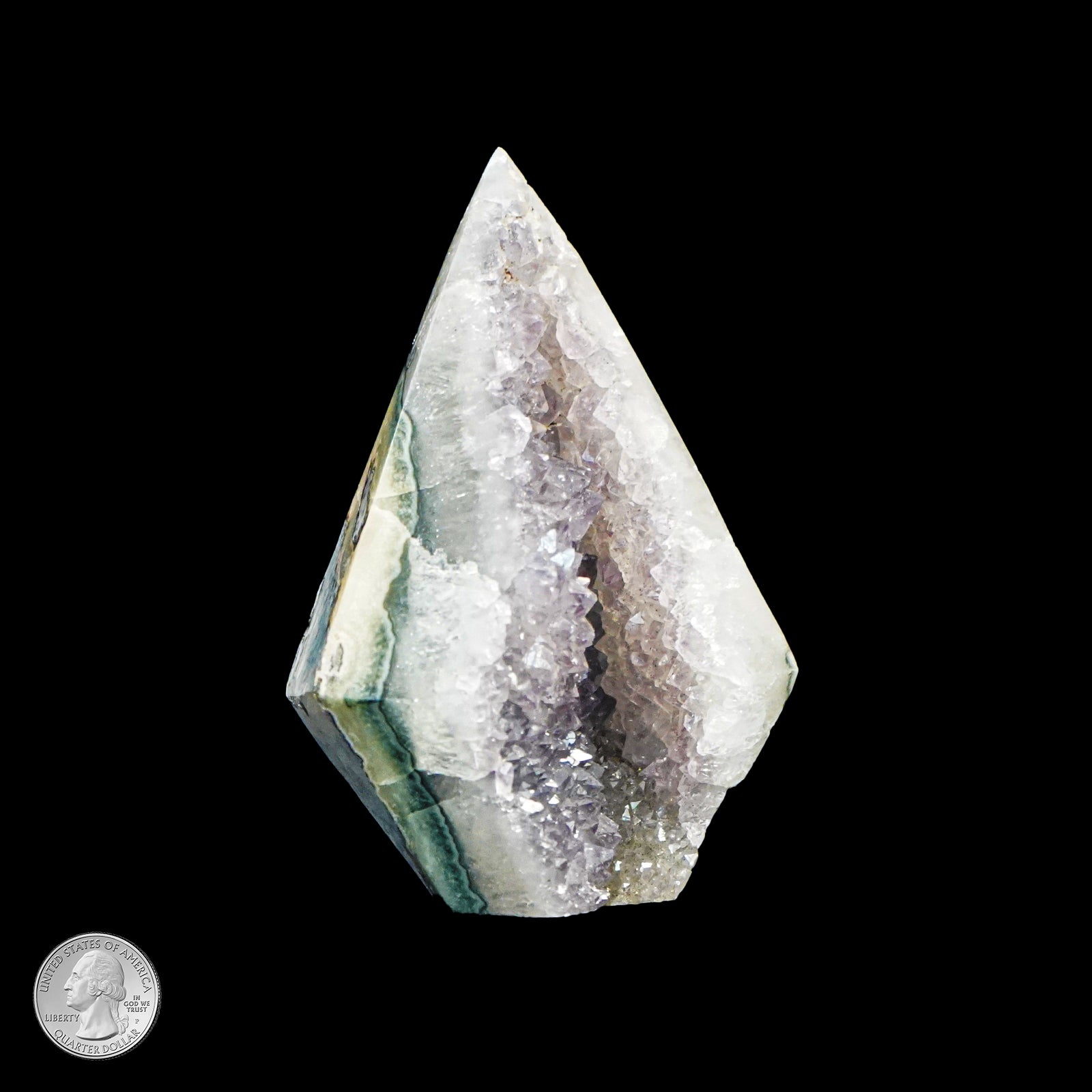 AMETHYST AND AGATE GEODE PENDULUM