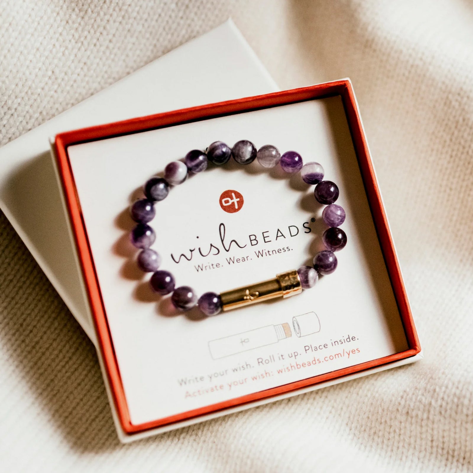 MATTE AMETHYST INTENTION BRACELET