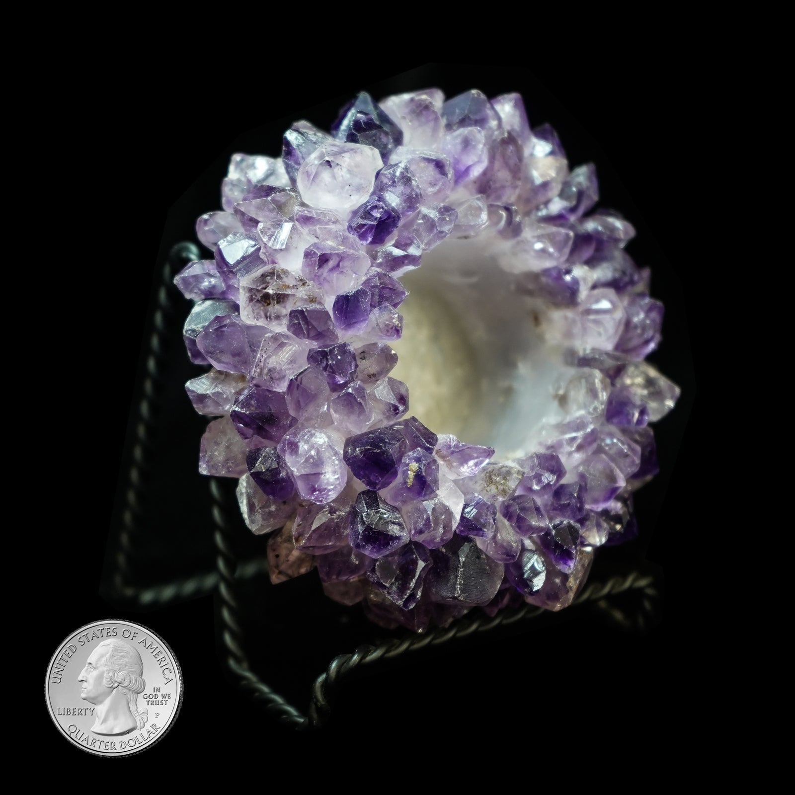 AMETHYST MULTI-POINT TEALIGHT CANDLE HOLDER