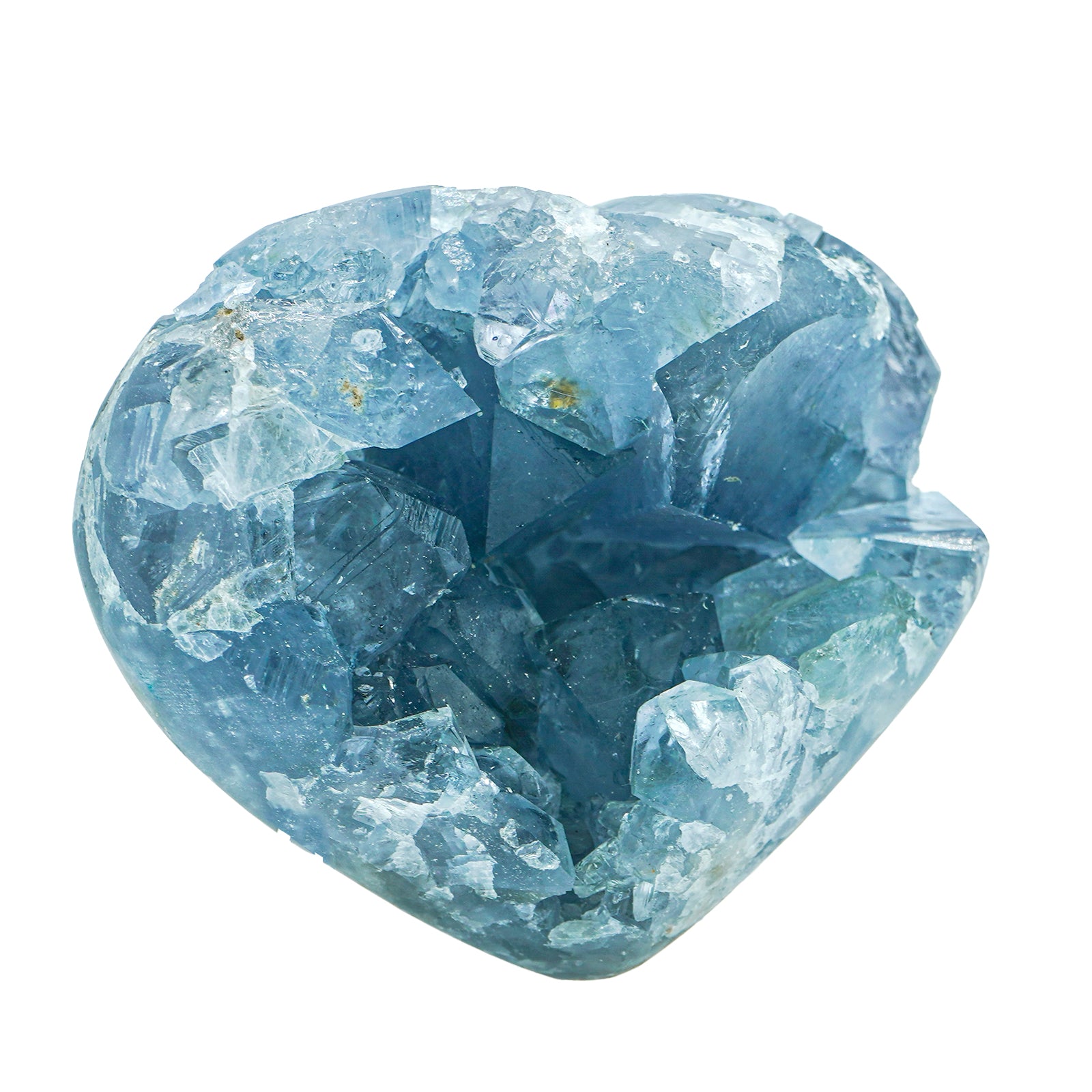 BLUE CELESTITE HEART