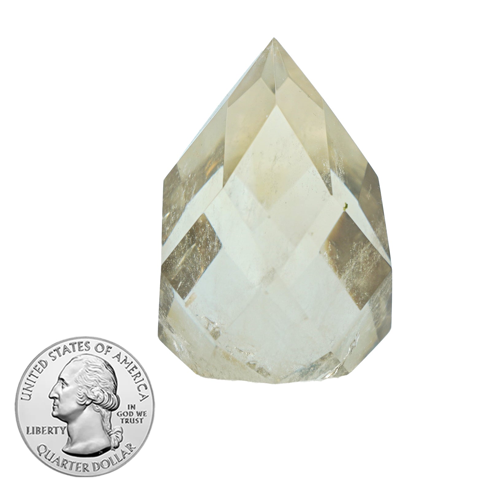 CITRINE FACETED DROP