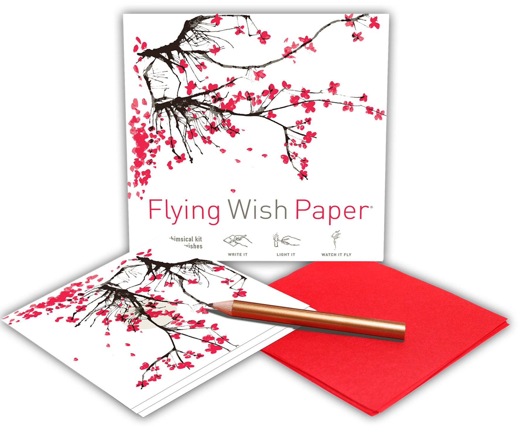 Cherry Blossoms Flying Wish Paper (Mini Kit)