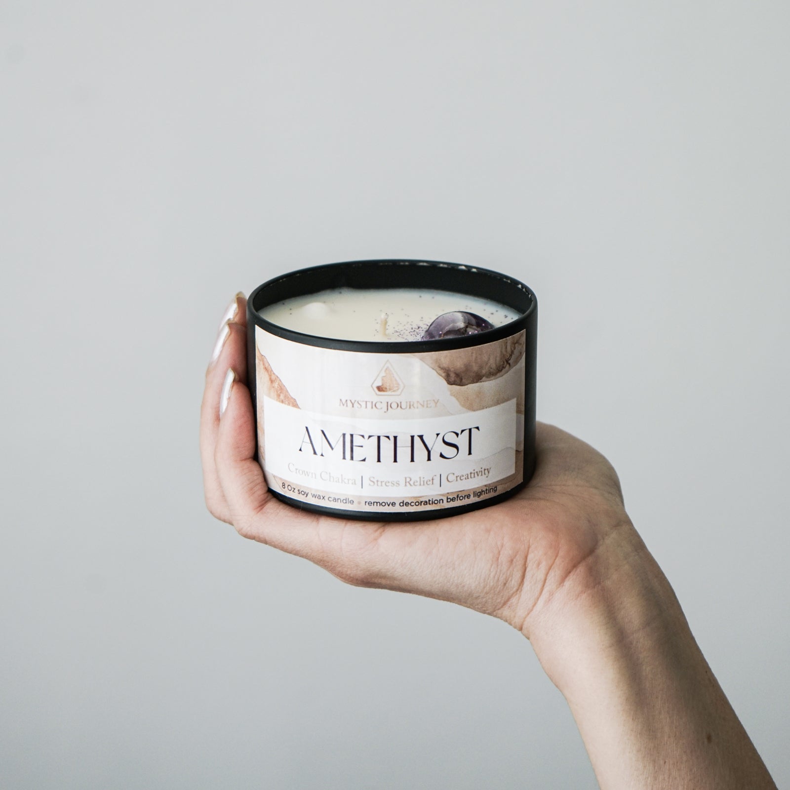 AMETHYST CANDLE 8oz