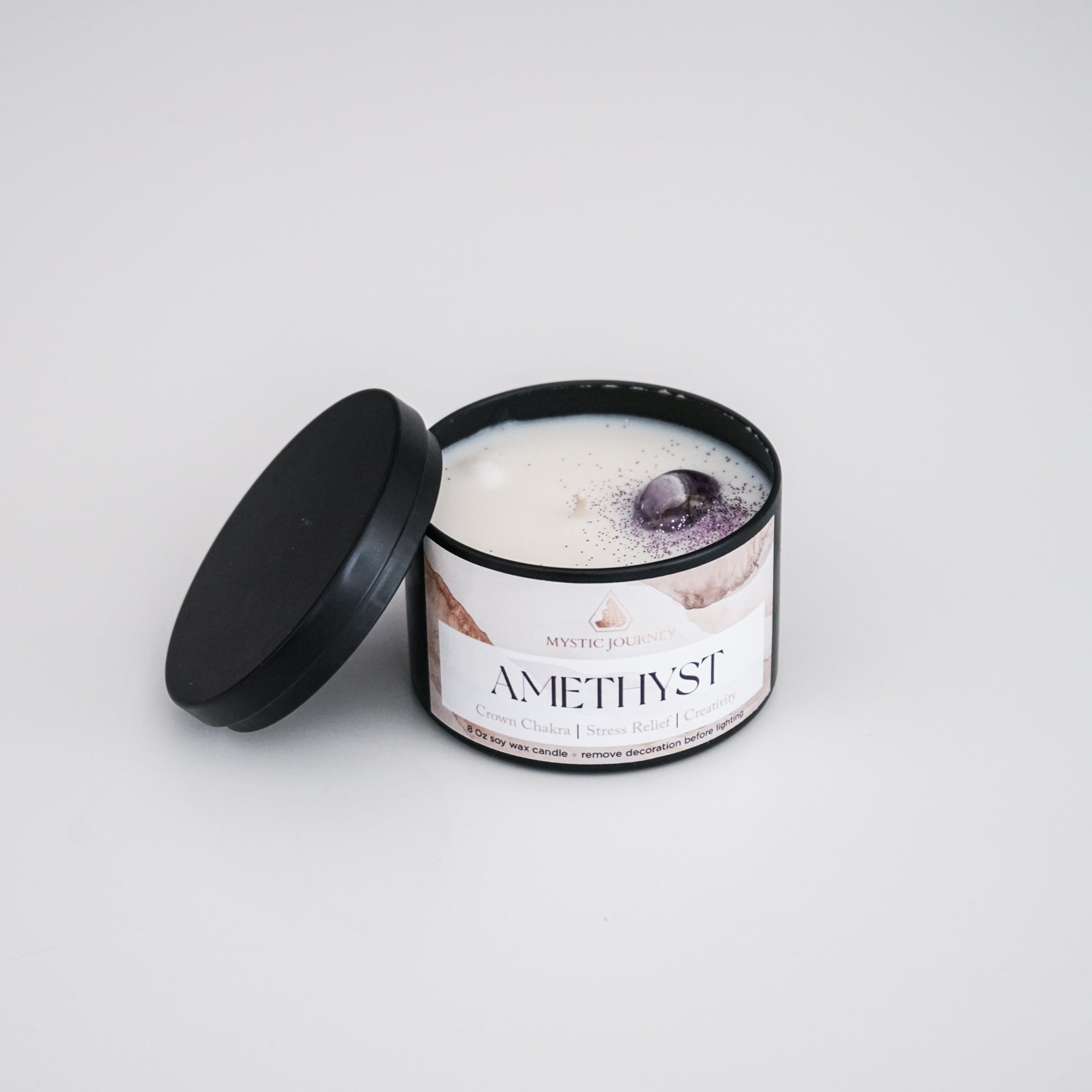 AMETHYST CANDLE 8oz
