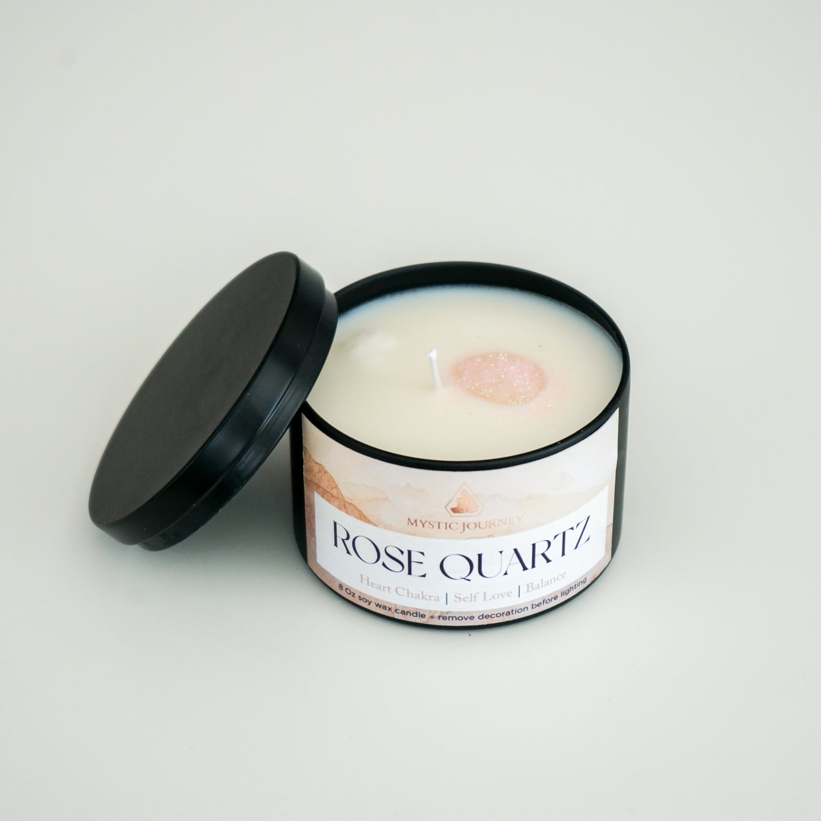 ROSE QUARTZ CANDLE (8Oz)