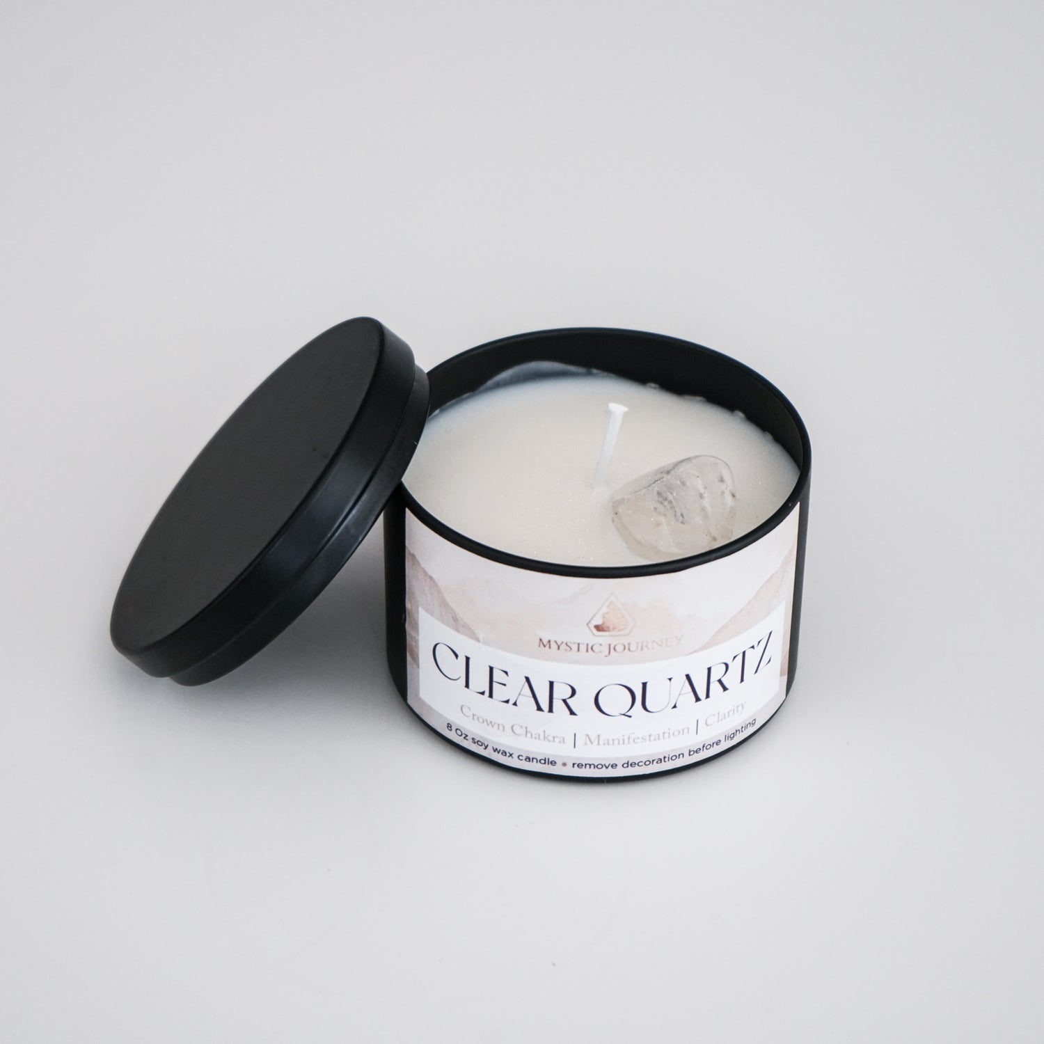 CLEAR QUARTZ CANDLE 8oz