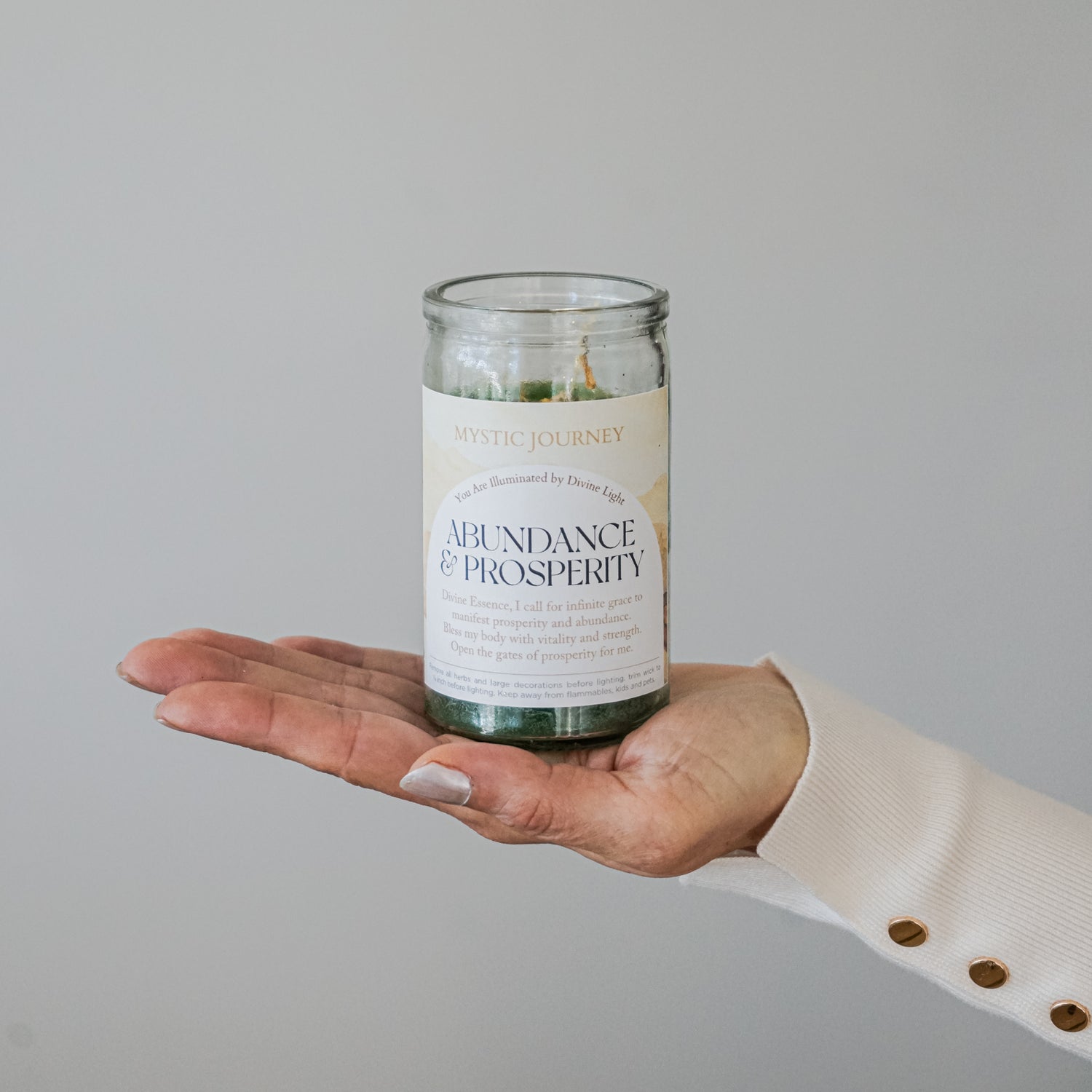 ABUNDANCE & PROSPERITY CANDLE (4")