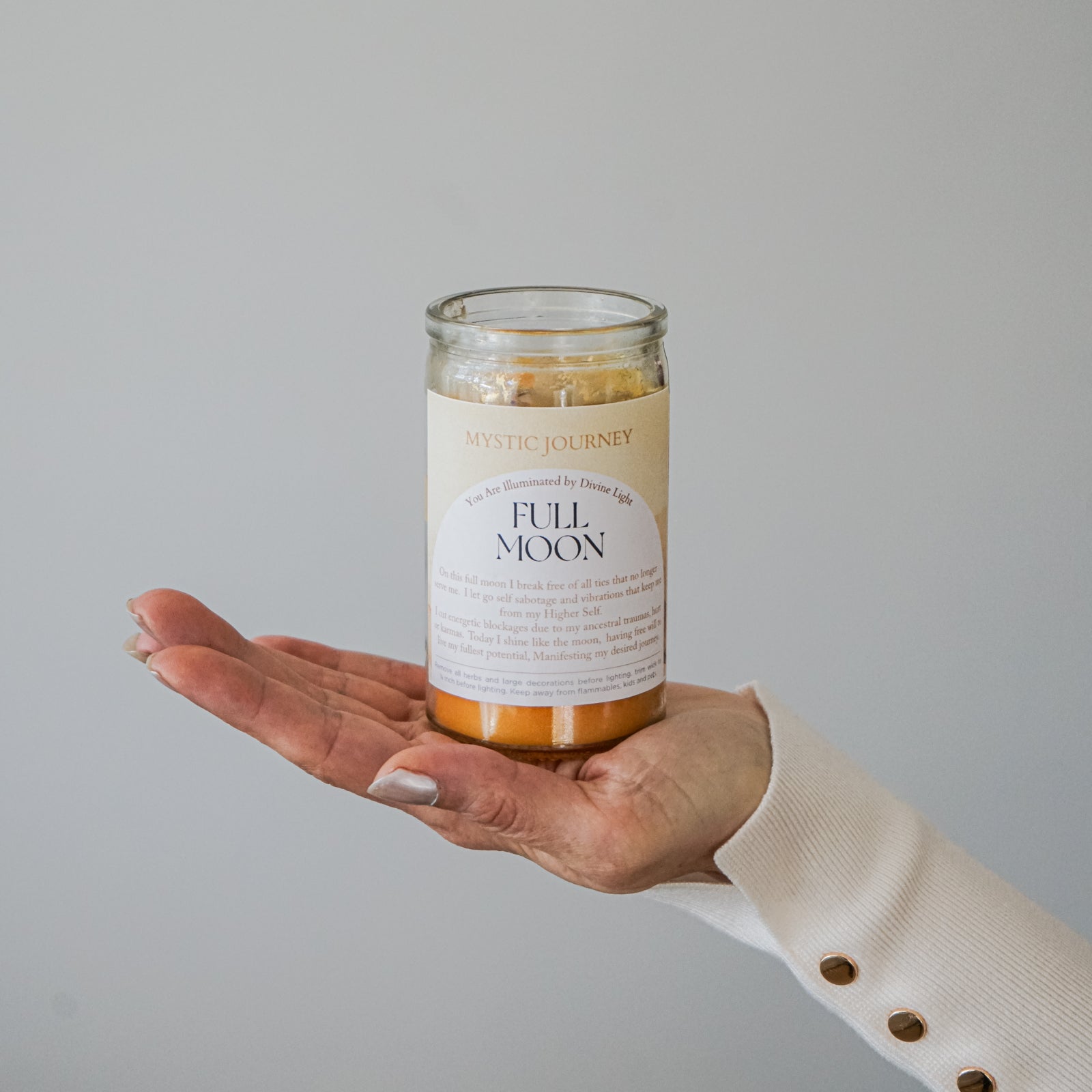 FULL MOON CANDLE (4")