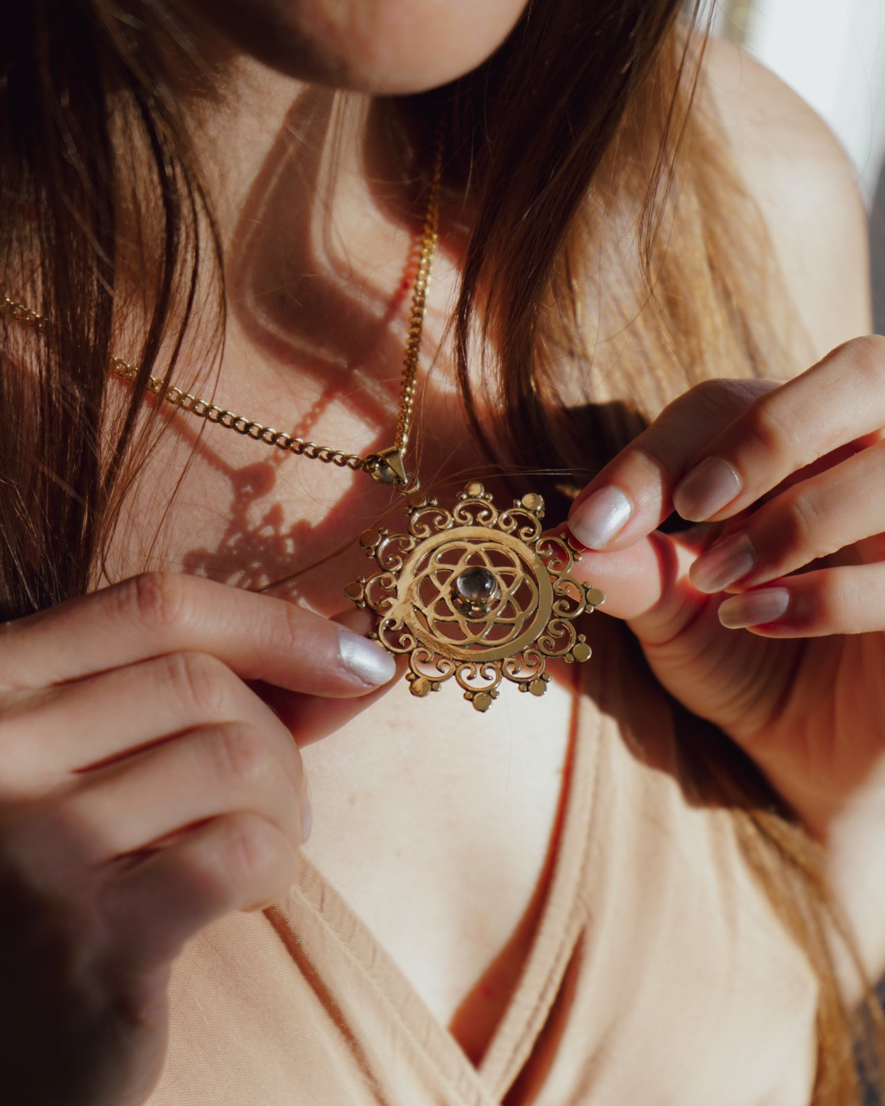 Sacred Clarity Clear Quartz Necklace