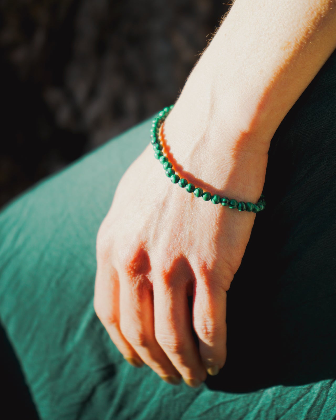 Malachite Bracelet (4mm)