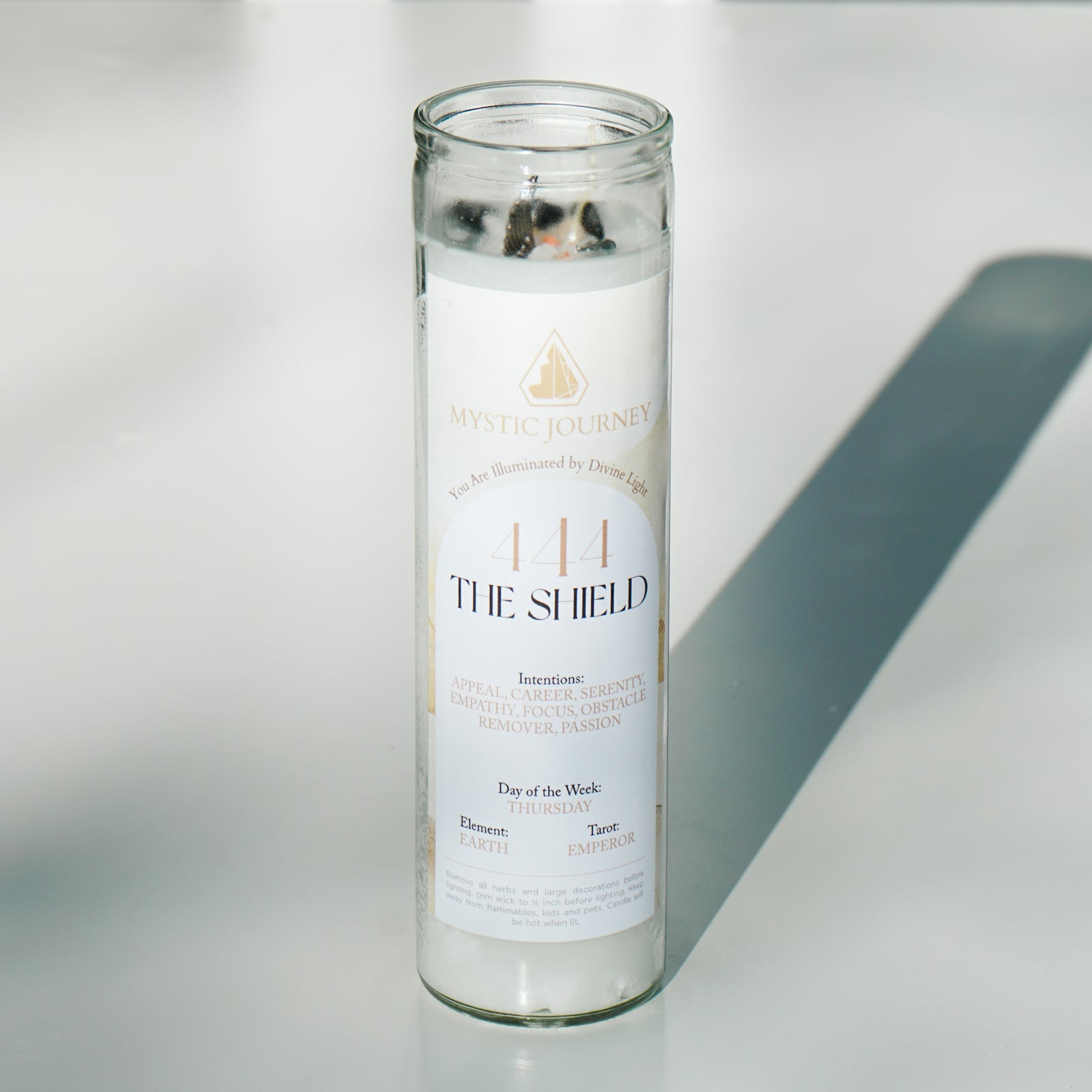 444 THE SHIELD CANDLE (8")