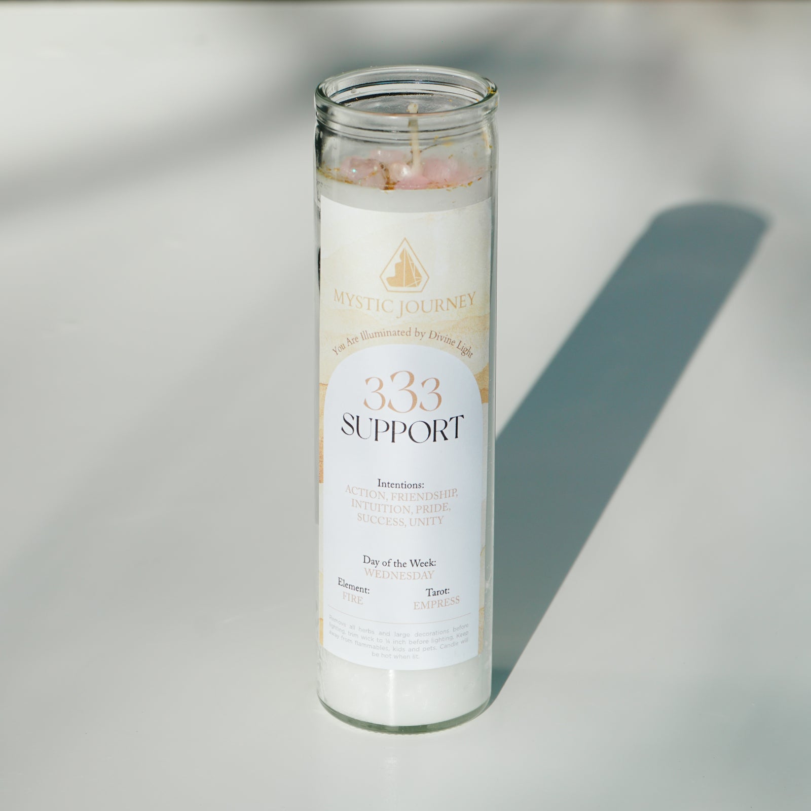 333 SUPPORT CANDLE (8")