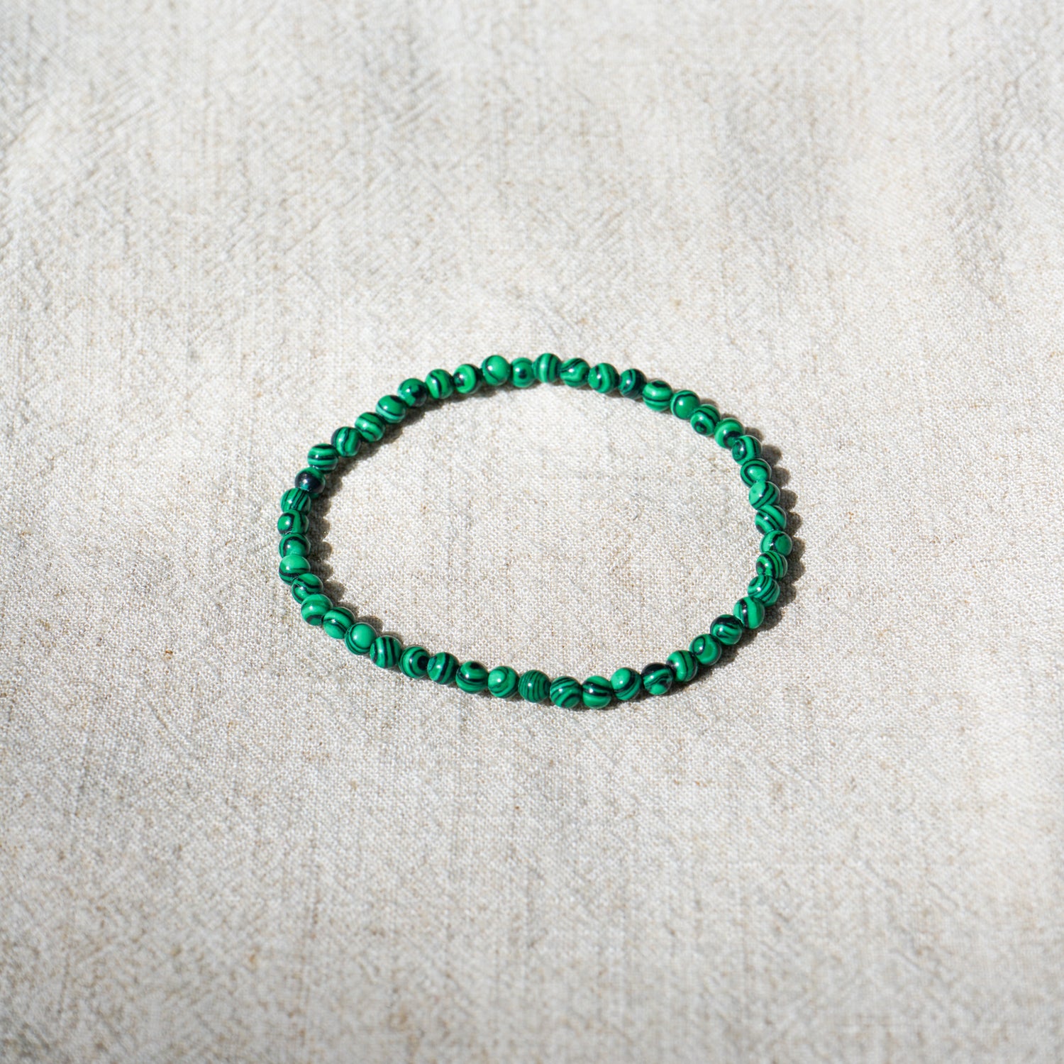 Malachite Bracelet (4mm)