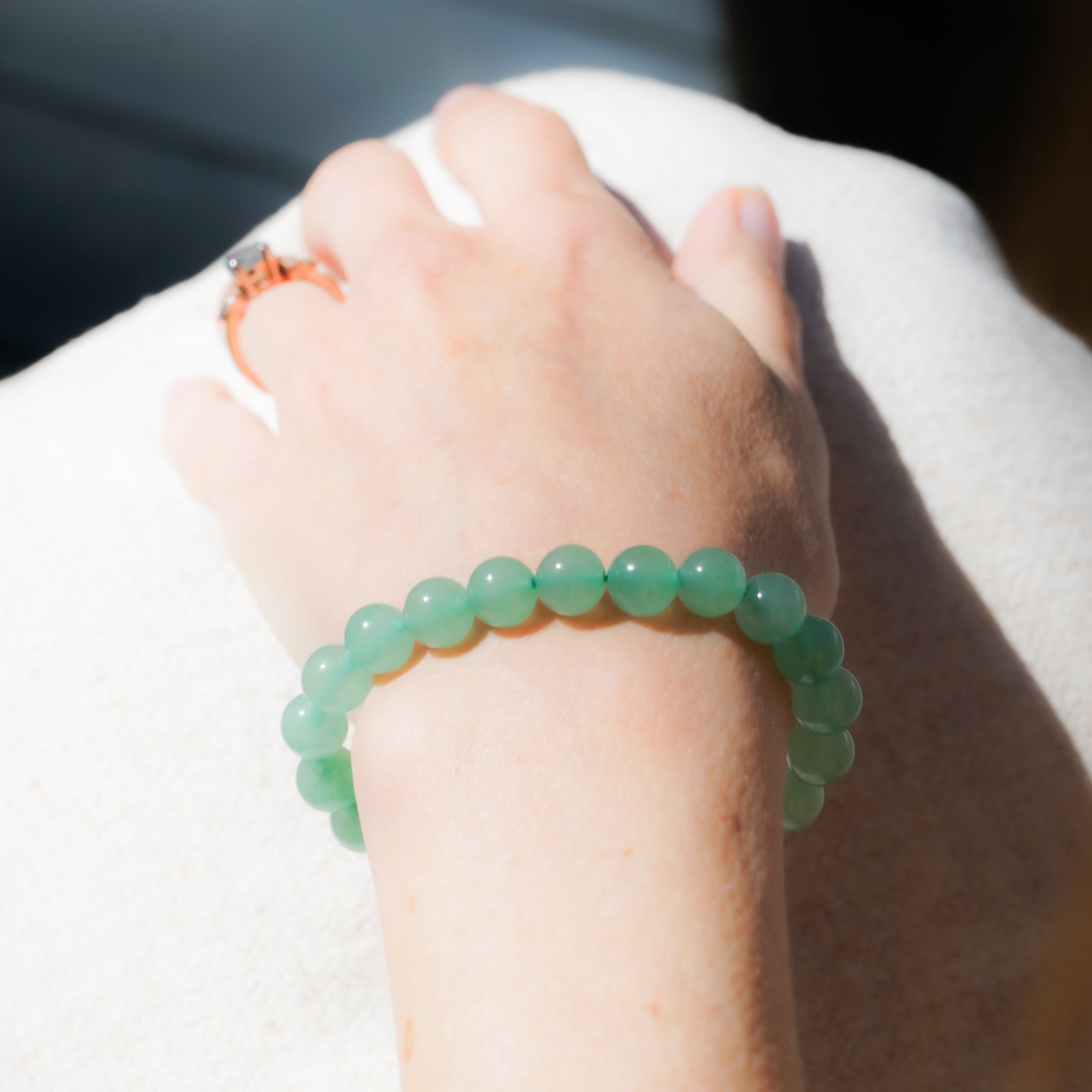 Jade Bead Bracelet (8mm)