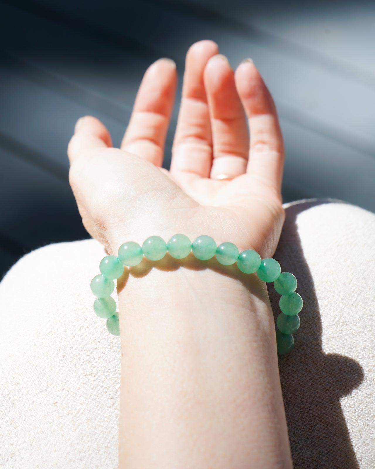 Jade Bead Bracelet (8mm)