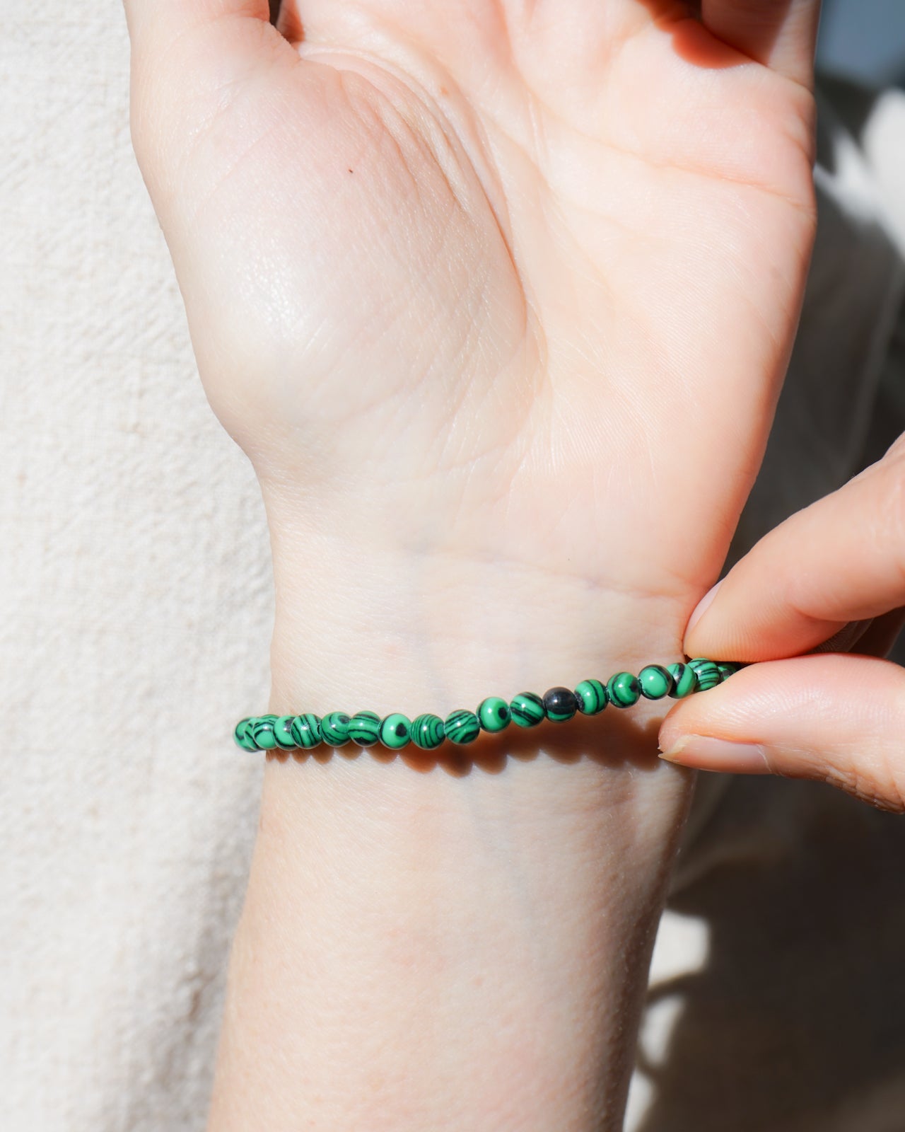 Malachite Bracelet (4mm)