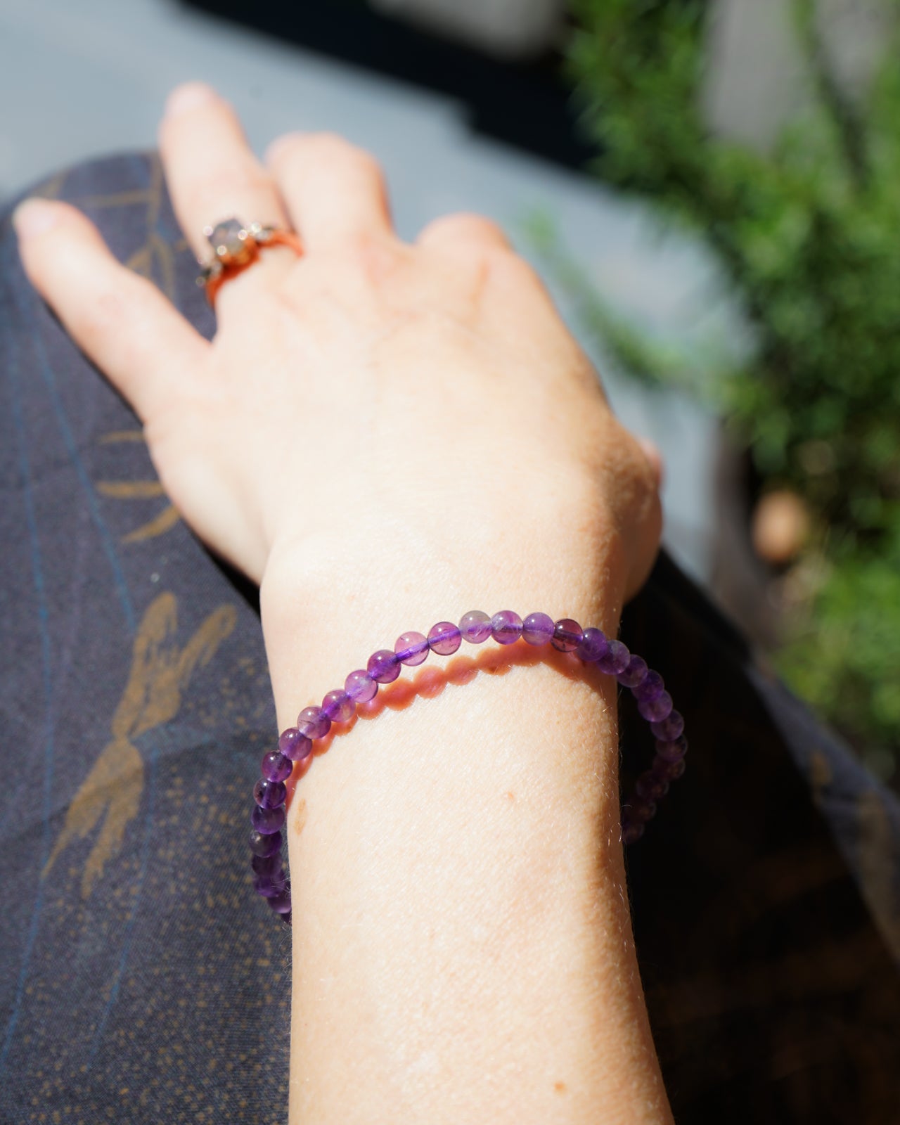 Amethyst Bracelet (4mm)