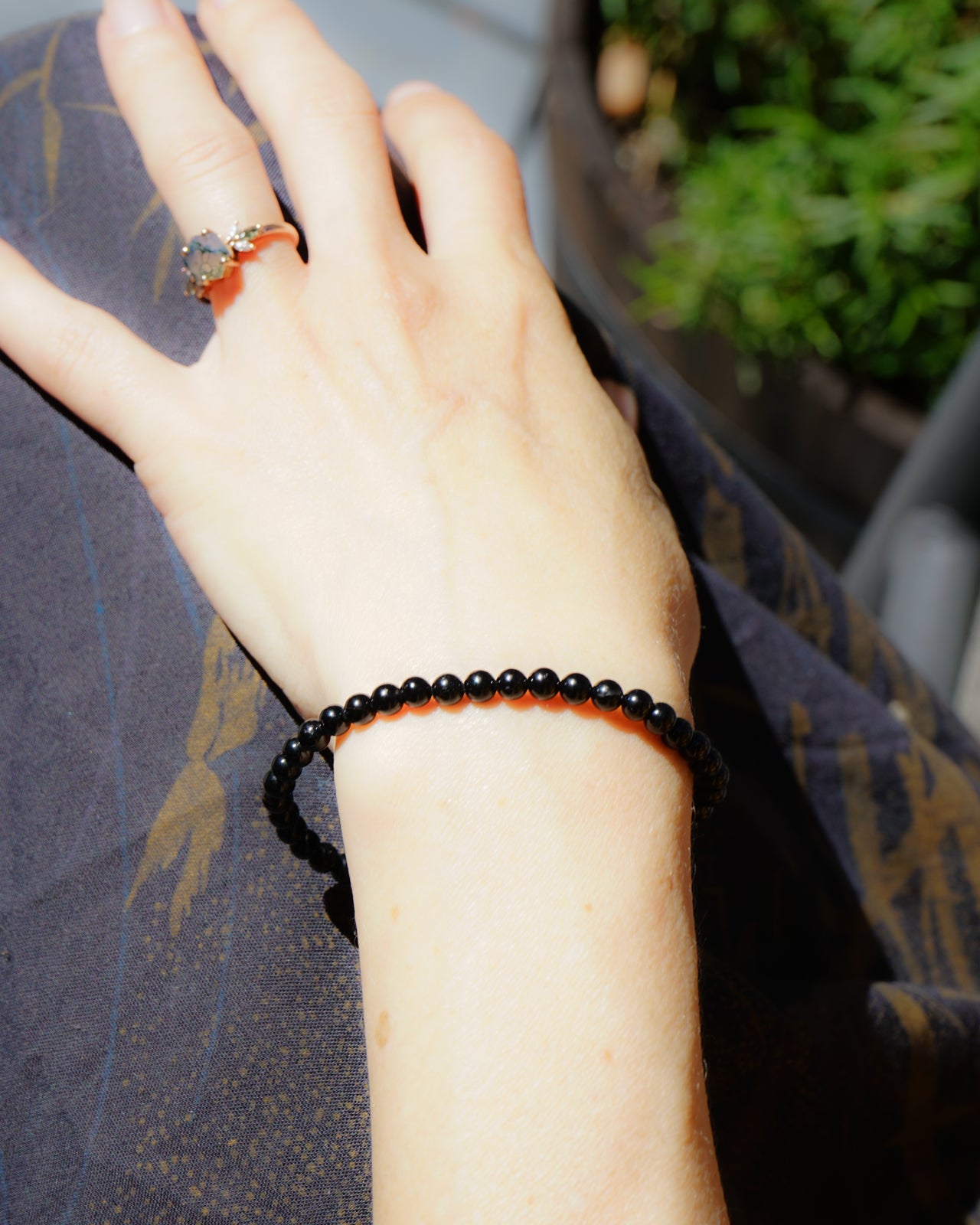 Black Tourmaline Bracelet (4mm)