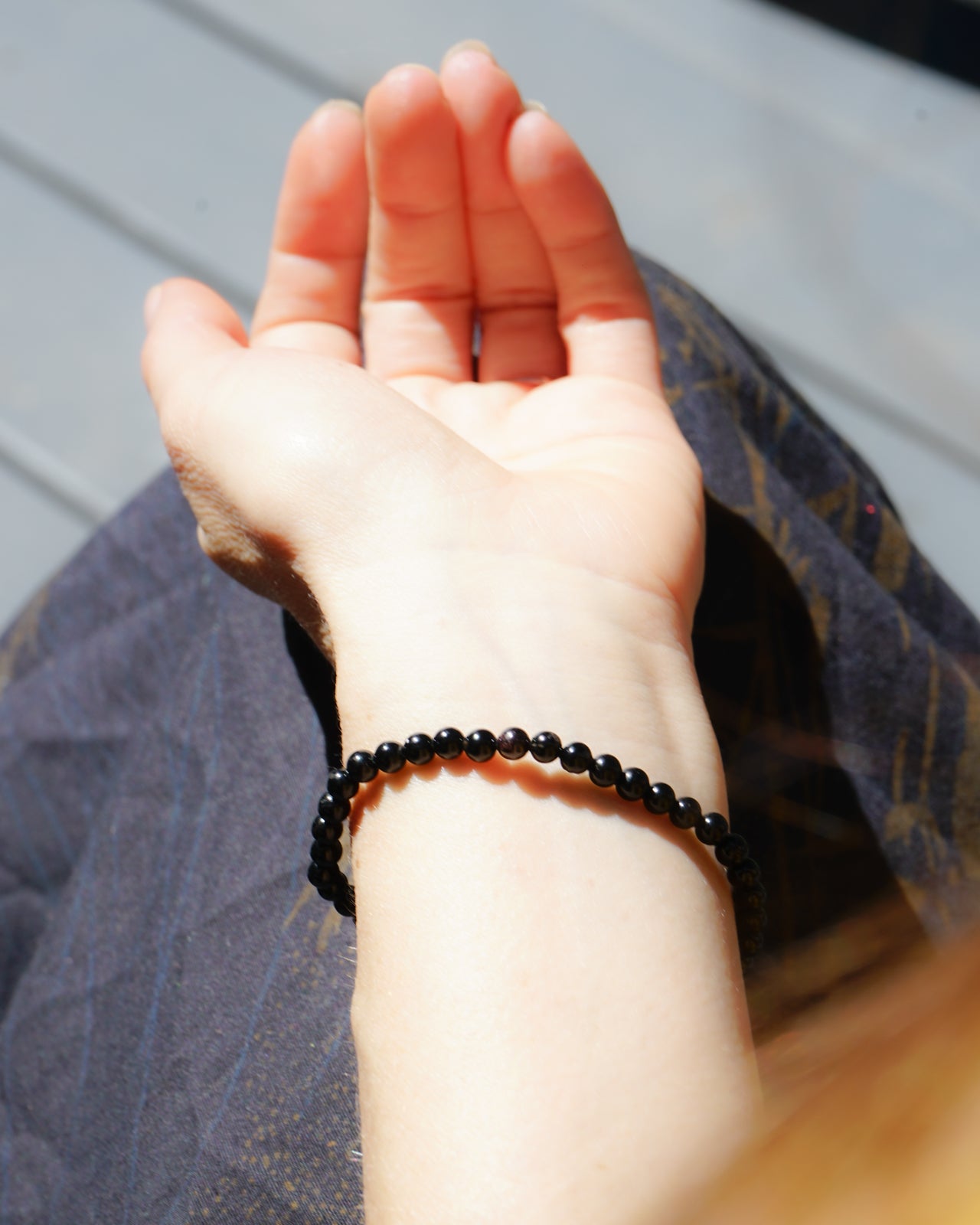 Black Tourmaline Bracelet (4mm)