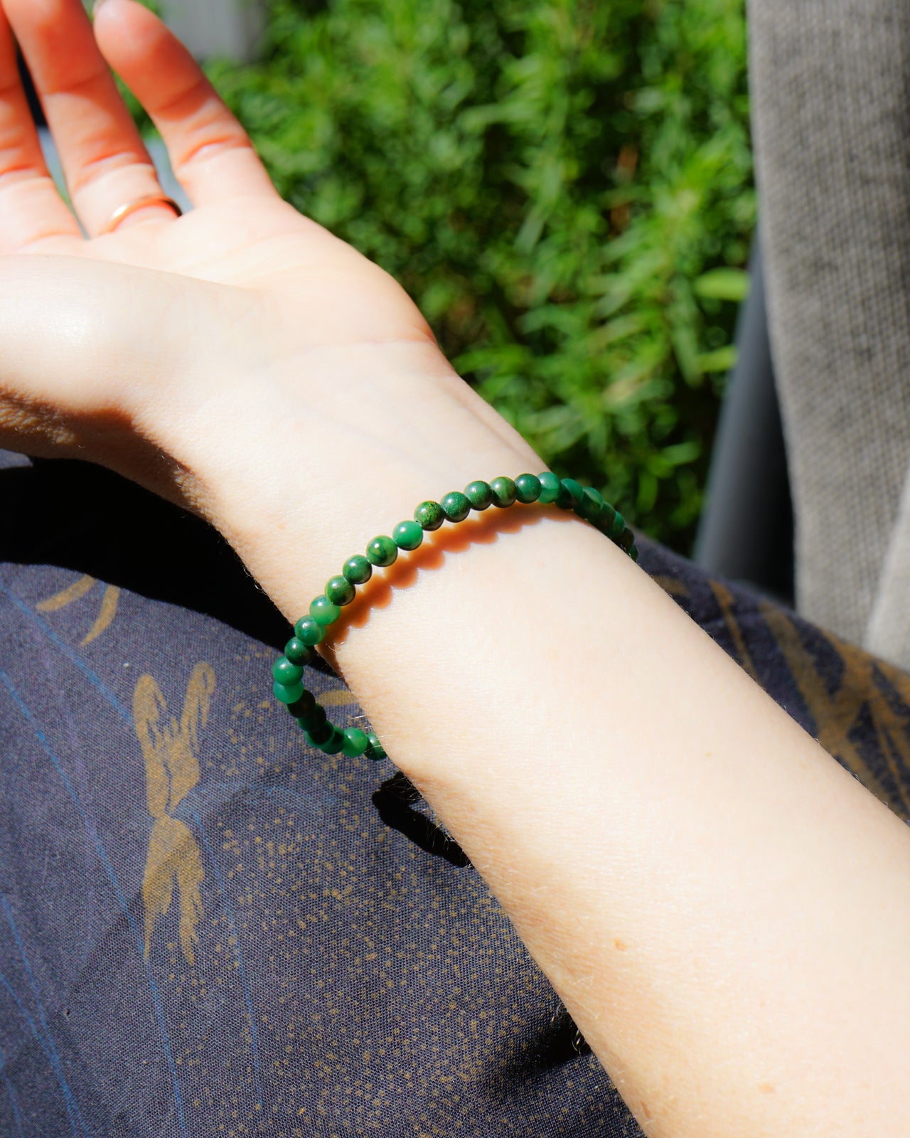 African Jade Bracelet (4mm)