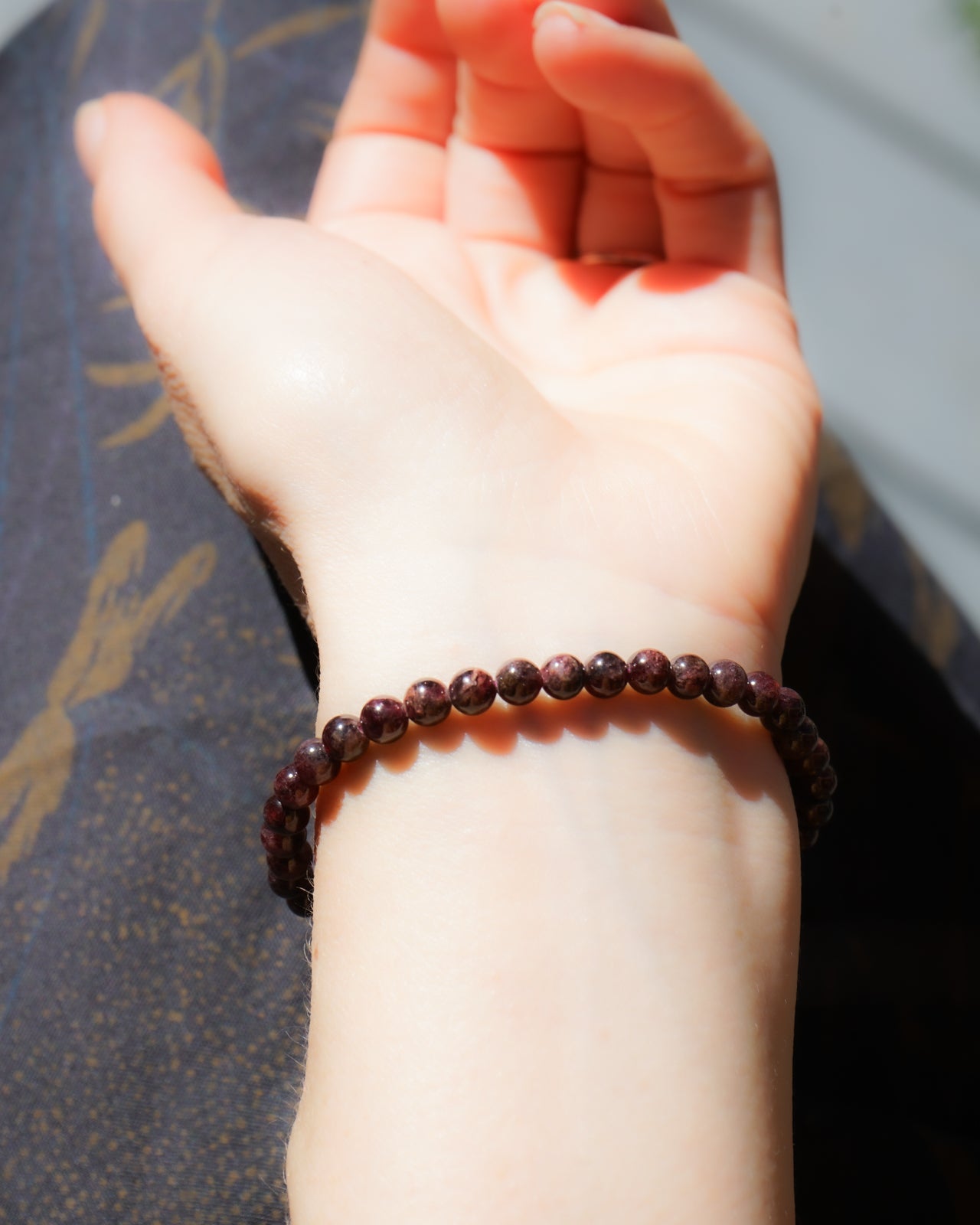 Garnet Bracelet (4mm)