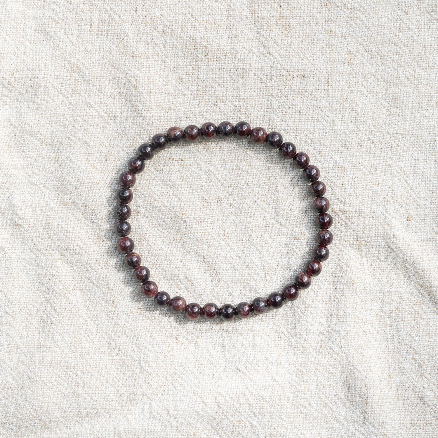 Garnet Bracelet (4mm)
