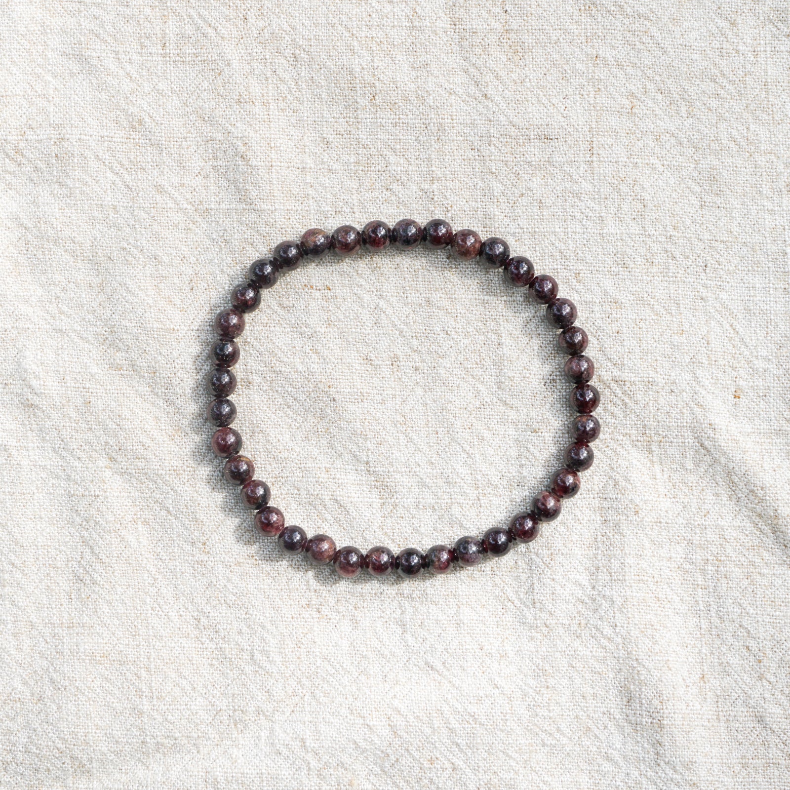 Garnet Bracelet (4mm)