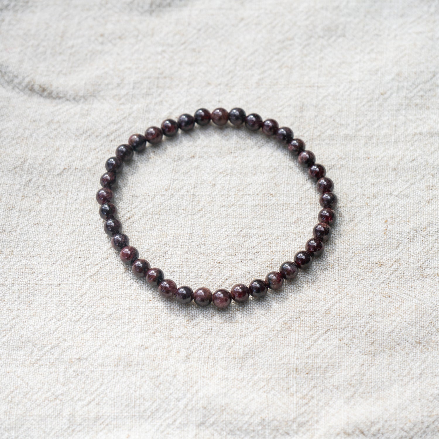 Garnet Bracelet (4mm)