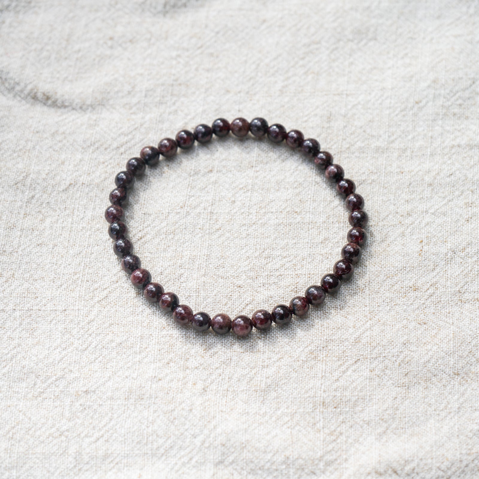Garnet Bracelet (4mm)