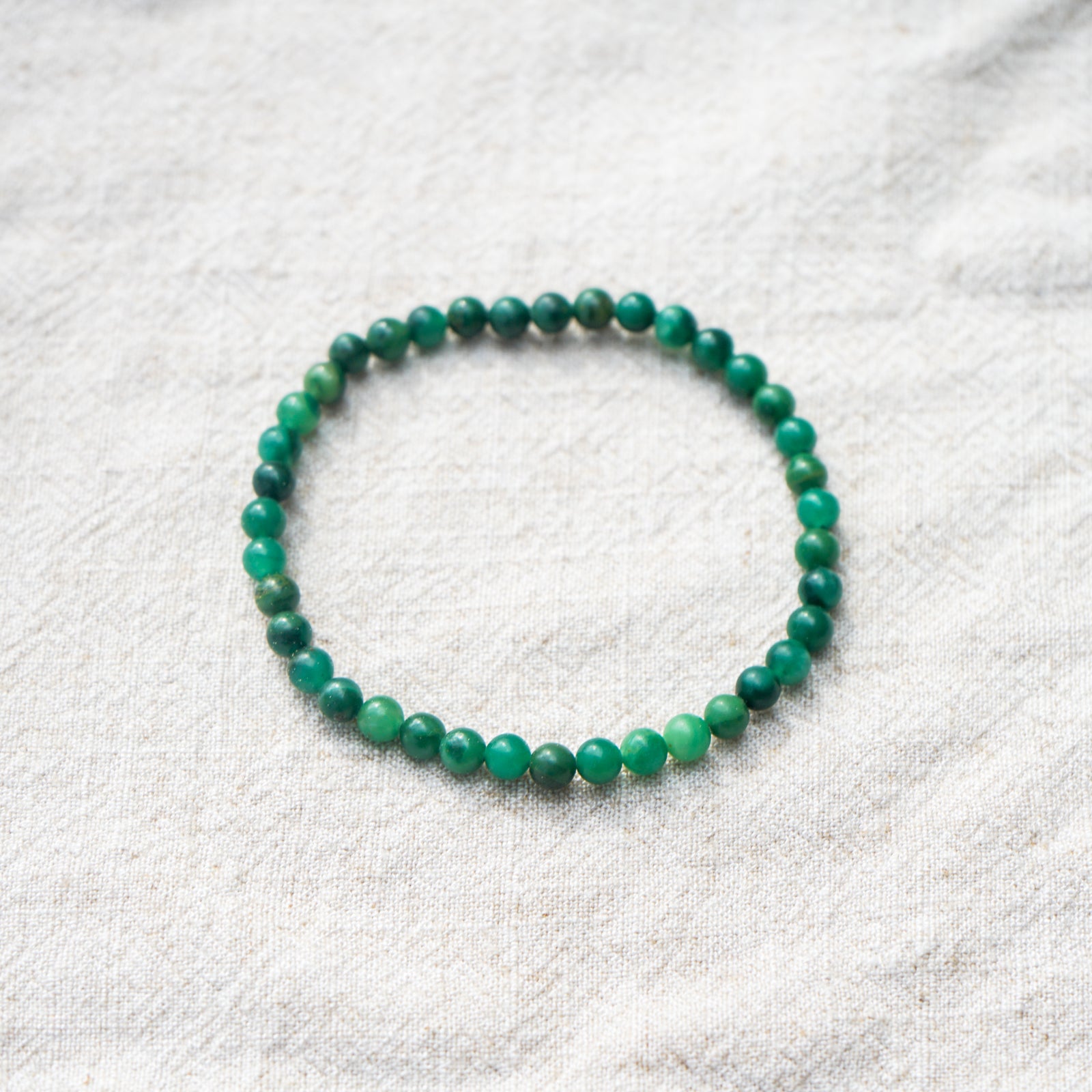 African Jade Bracelet (4mm)