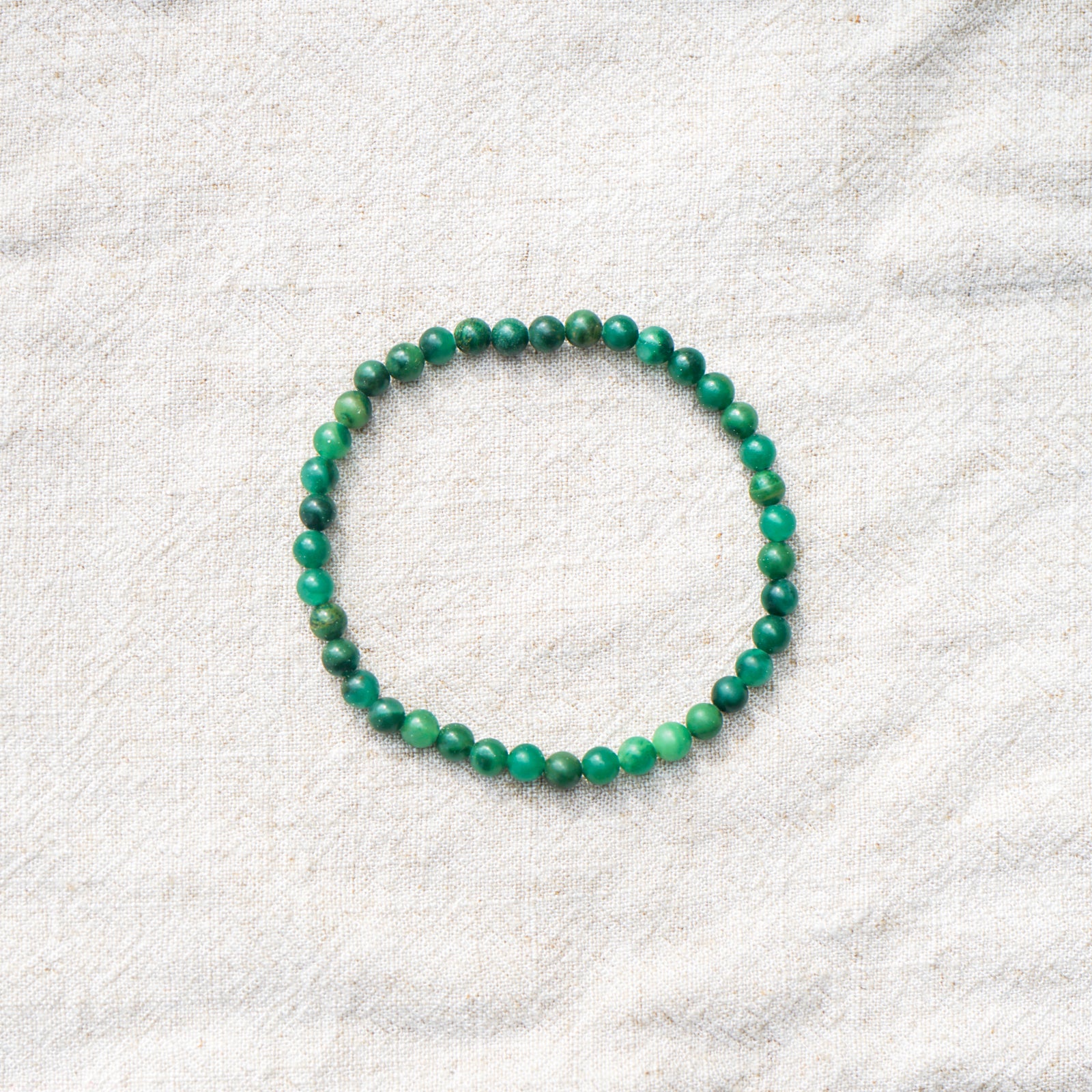 African Jade Bracelet (4mm)