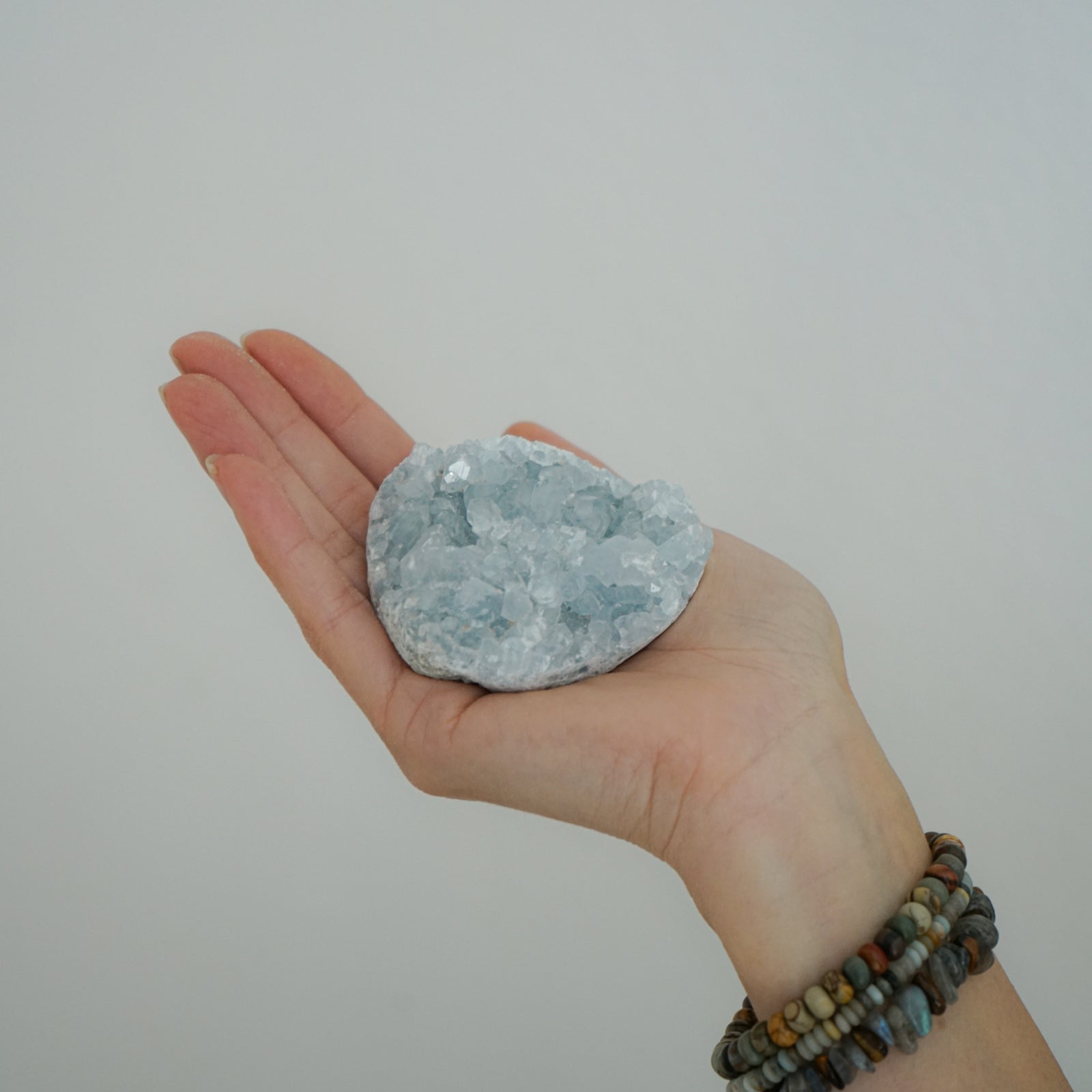 BLUE CELESTITE CLUSTER