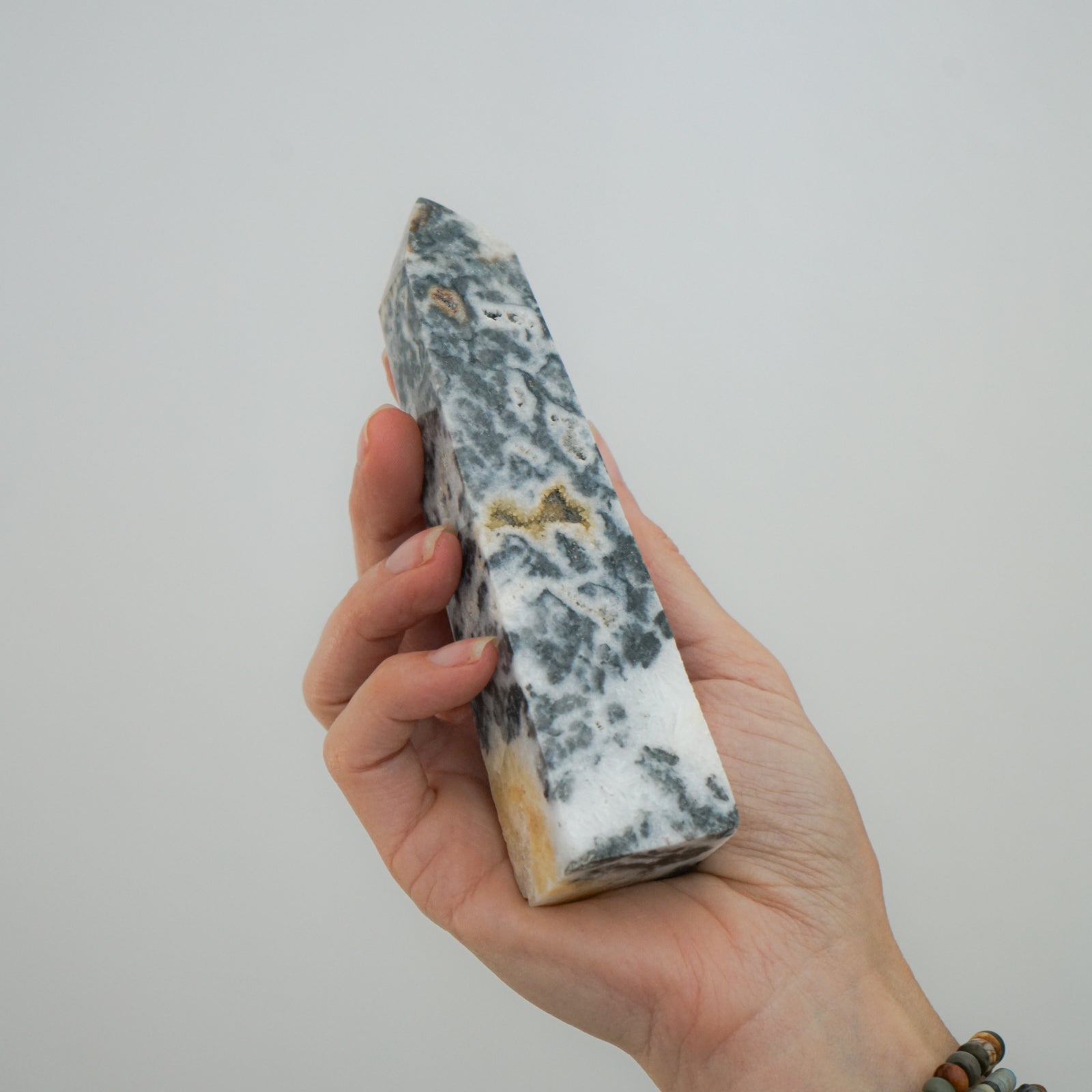 ZEBRA JASPER DRUZY OBELISK