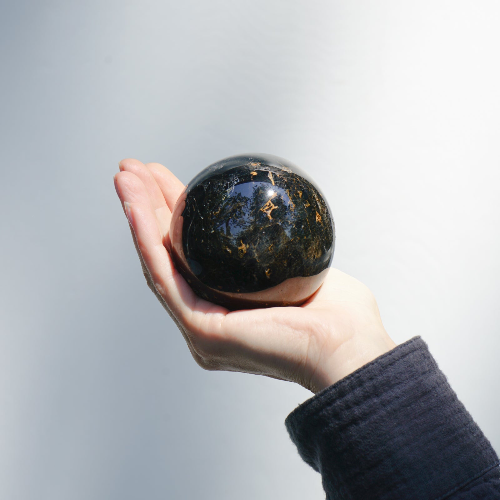 BLACK TOURMALINE SPHERE