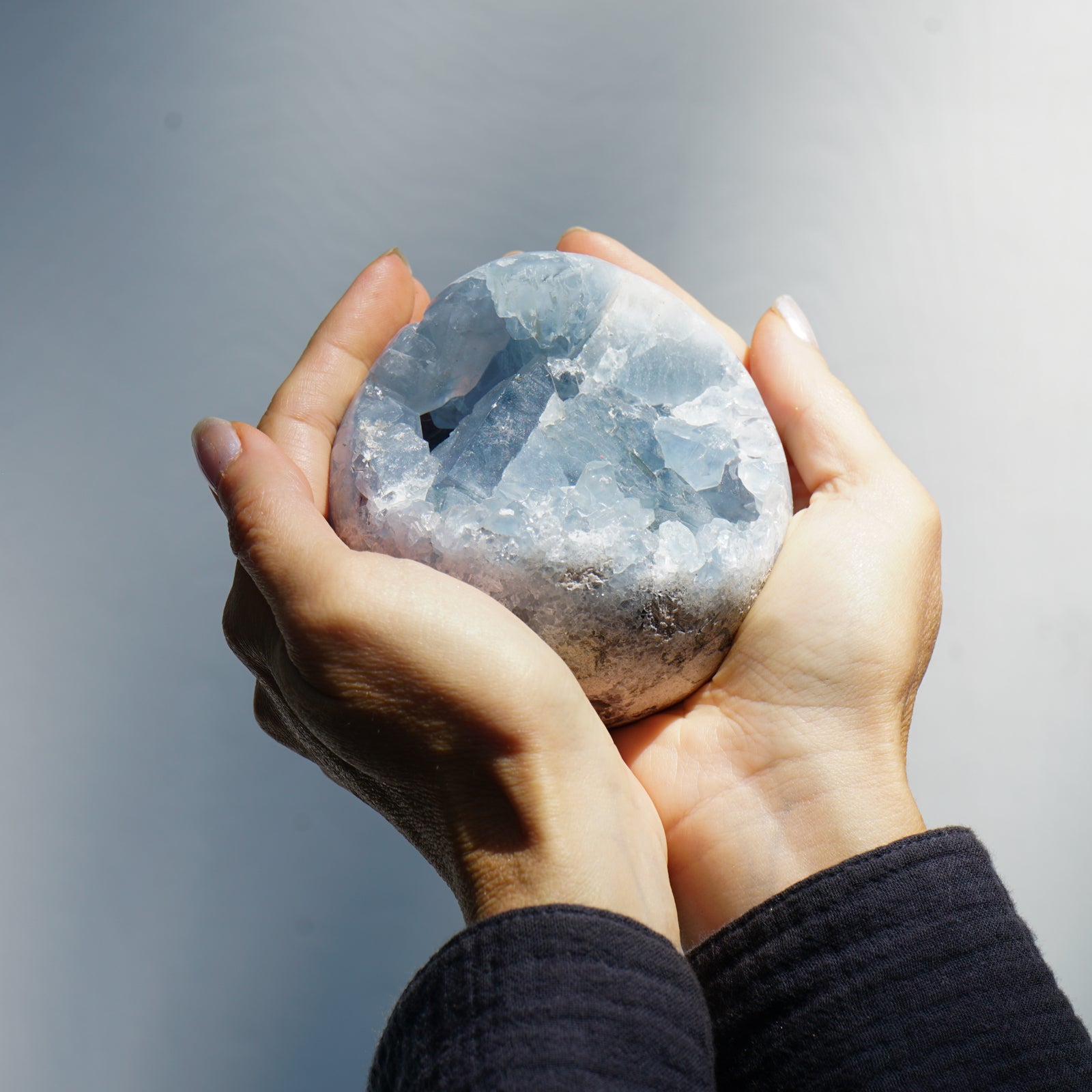 BLUE CELESTITE SPHERE
