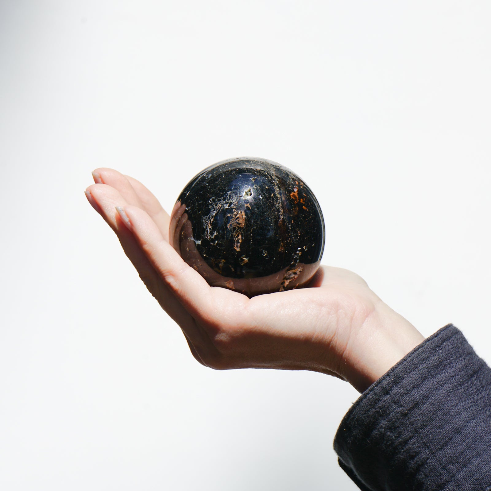 BLACK TOURMALINE SPHERE