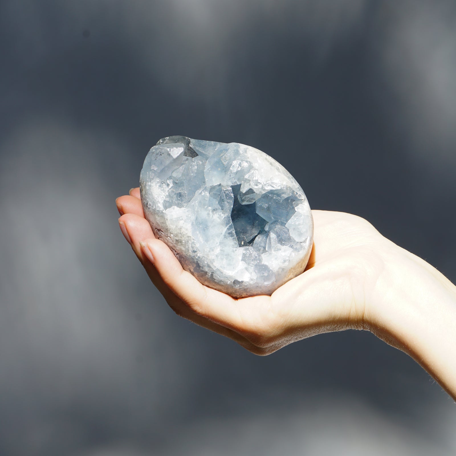 BLUE CELESTITE EGG