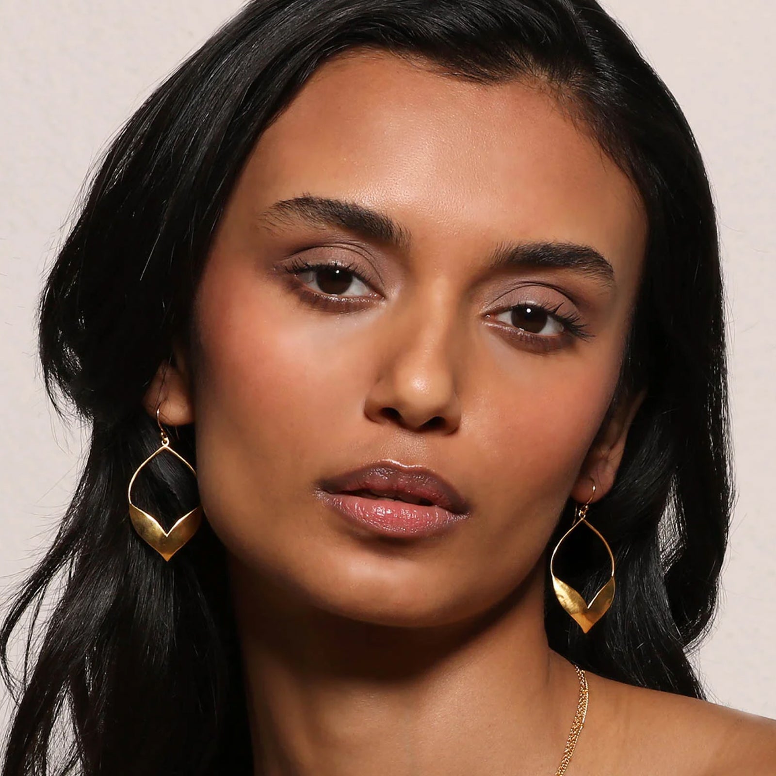 Fluttering Petals Gold Earrings