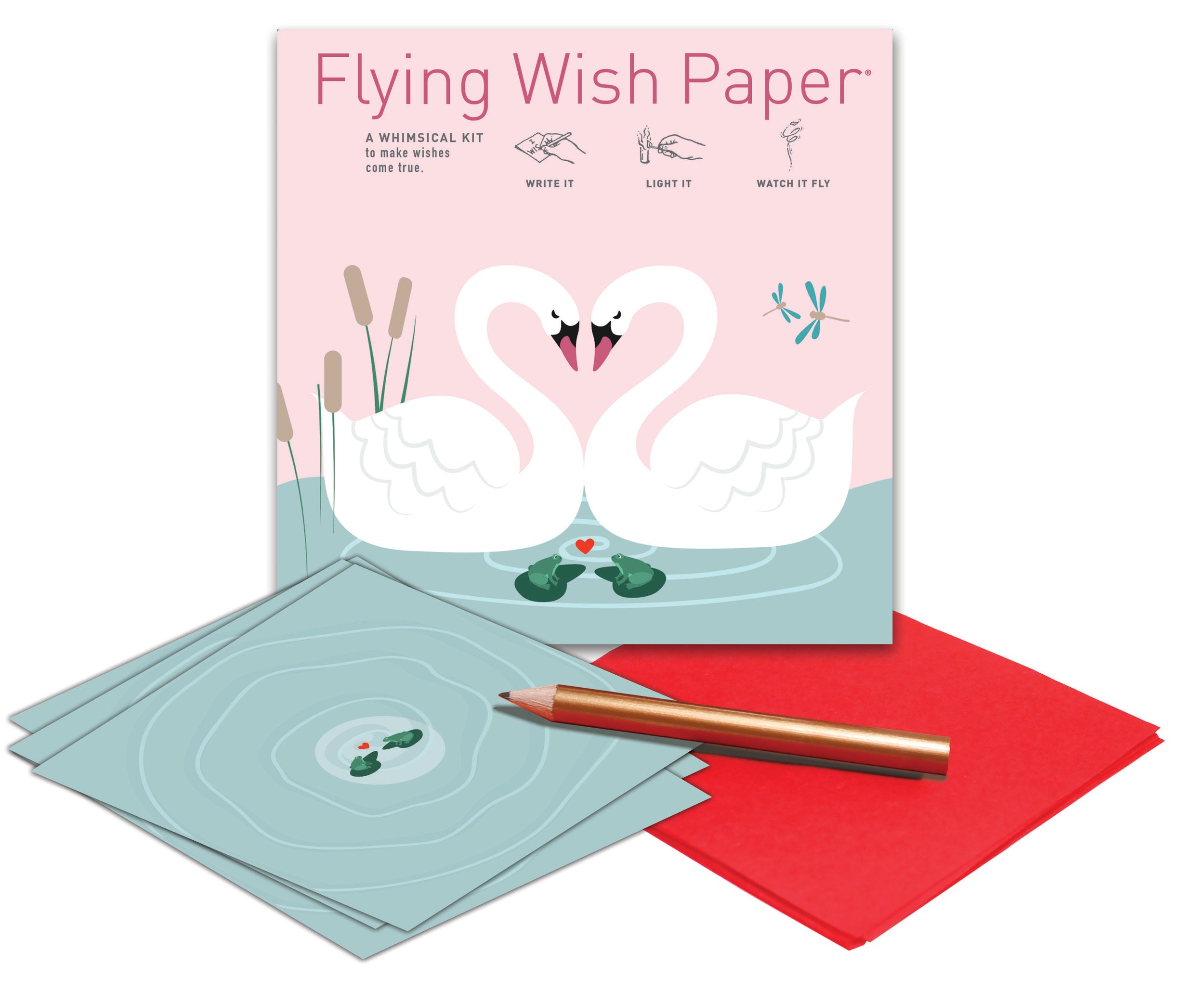Swan Lake Love Flying Wish Paper (Mini Kit)