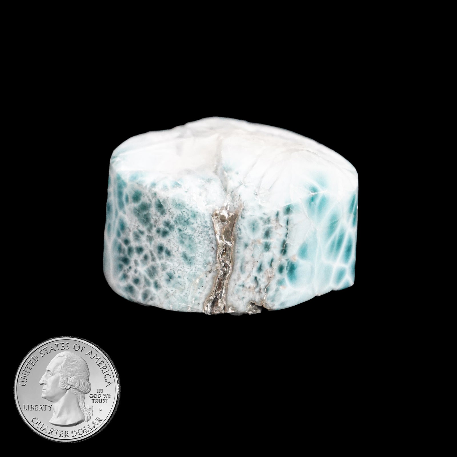 LARIMAR HALF POLISHED PIECE