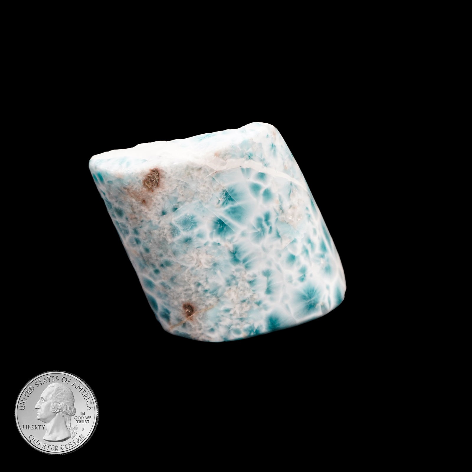 LARIMAR HALF POLISHED PIECE