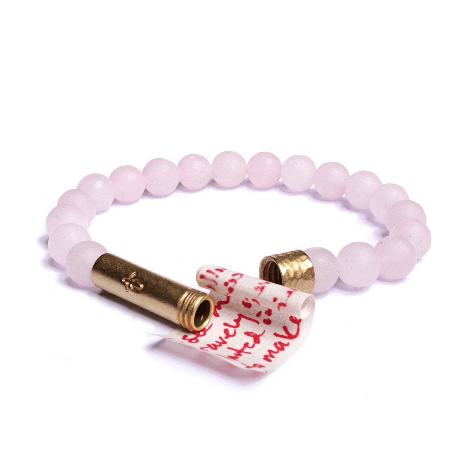 MATTE ROSE QUARTZ INTENTION BRACELET