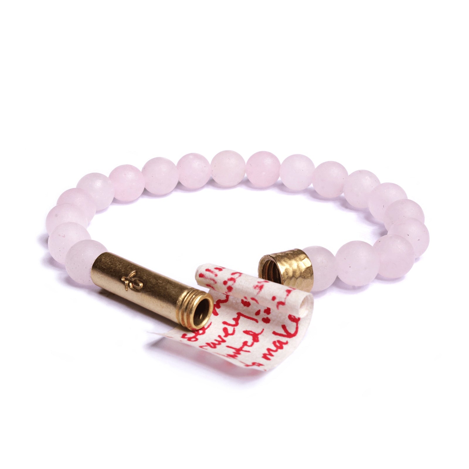 MATTE ROSE QUARTZ INTENTION BRACELET