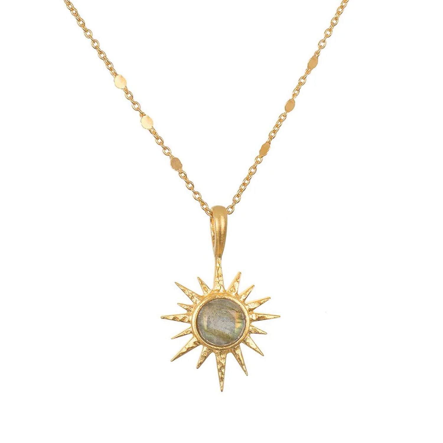 North Star Labradorite Starburst Necklace