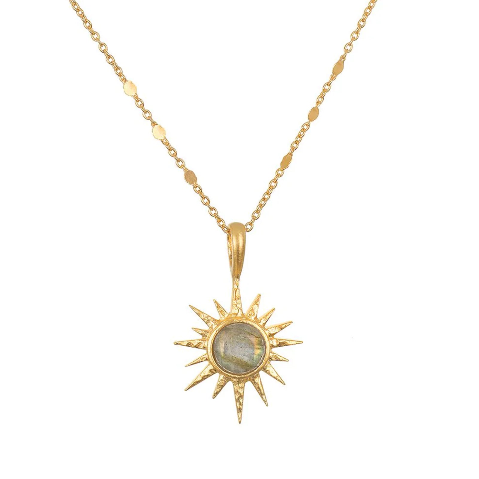 North Star Labradorite Starburst Necklace