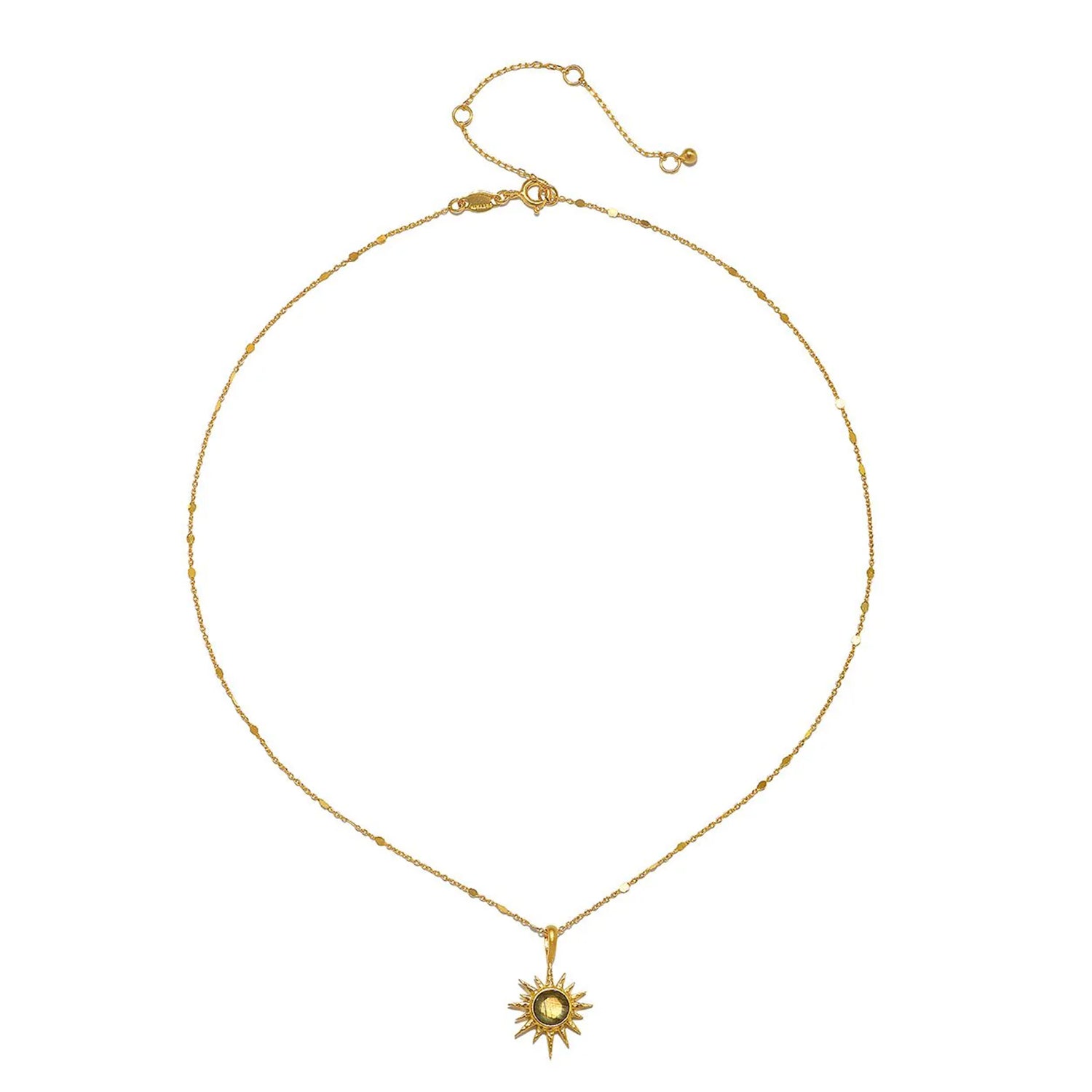North Star Labradorite Starburst Necklace