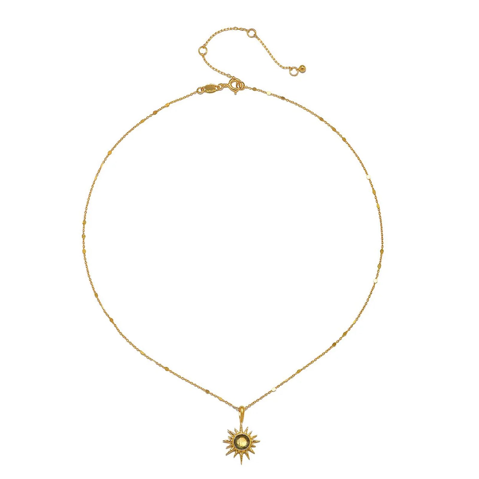 North Star Labradorite Starburst Necklace