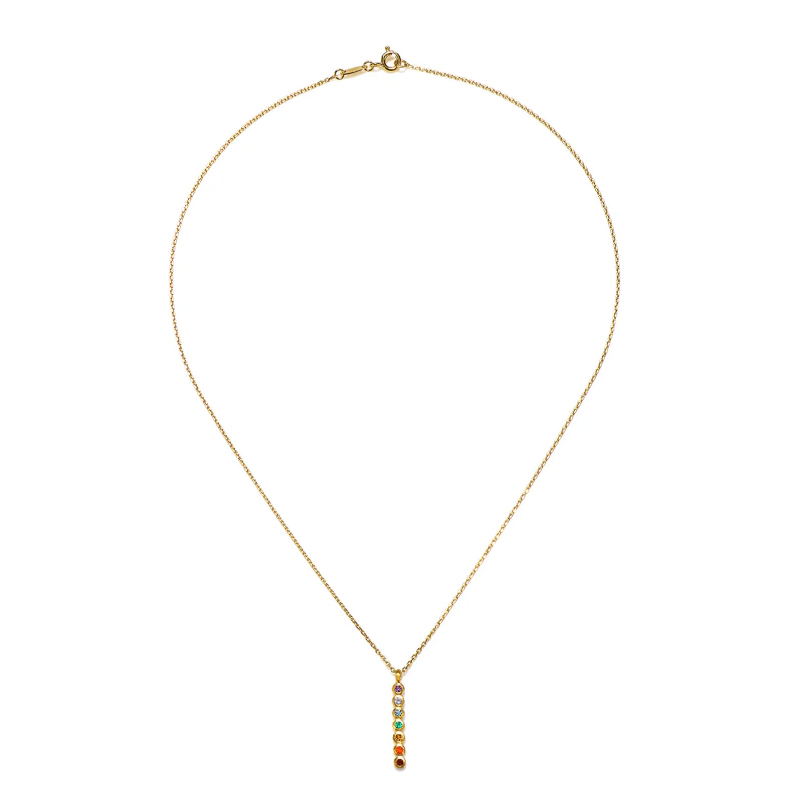 Divine Alignment Gemstone Chakra Necklace