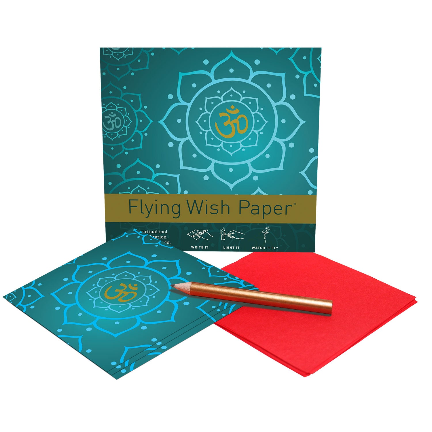 Golden Om Flying Wish Paper (Mini Kit)