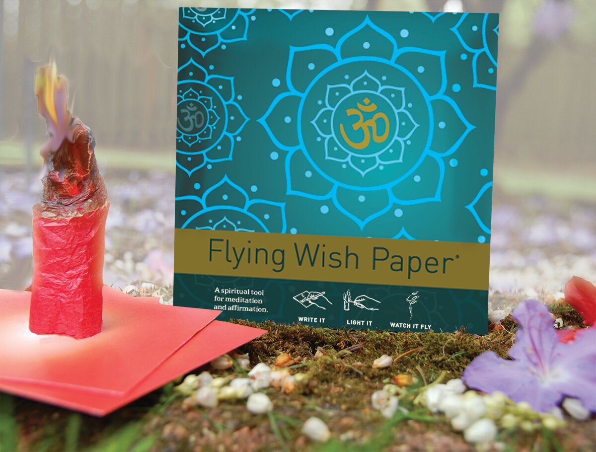 Golden Om Flying Wish Paper (Mini Kit)
